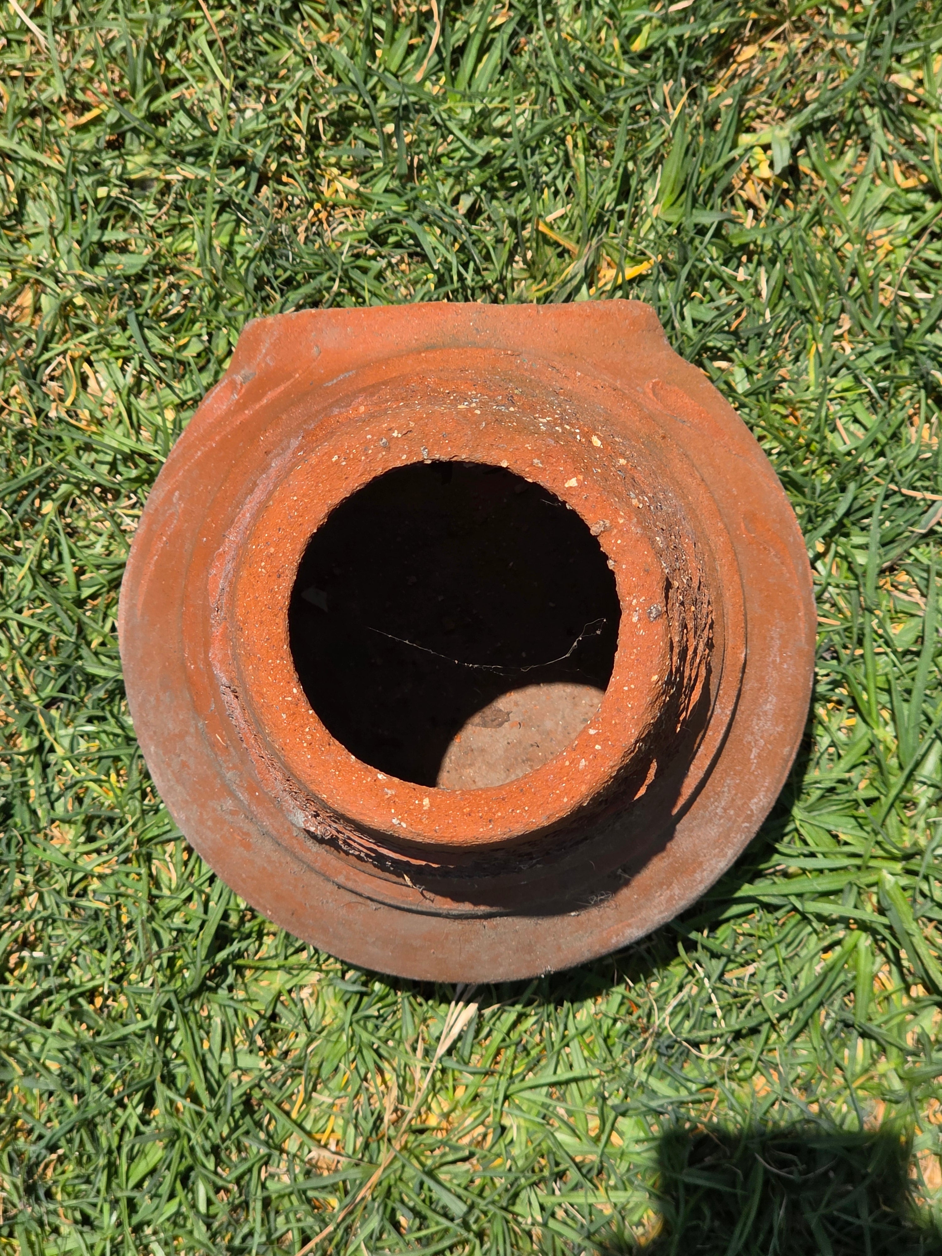 Vintage Mini Chiminea Terracotta Planter Candle Holder Clay Pottery Rustic 12"