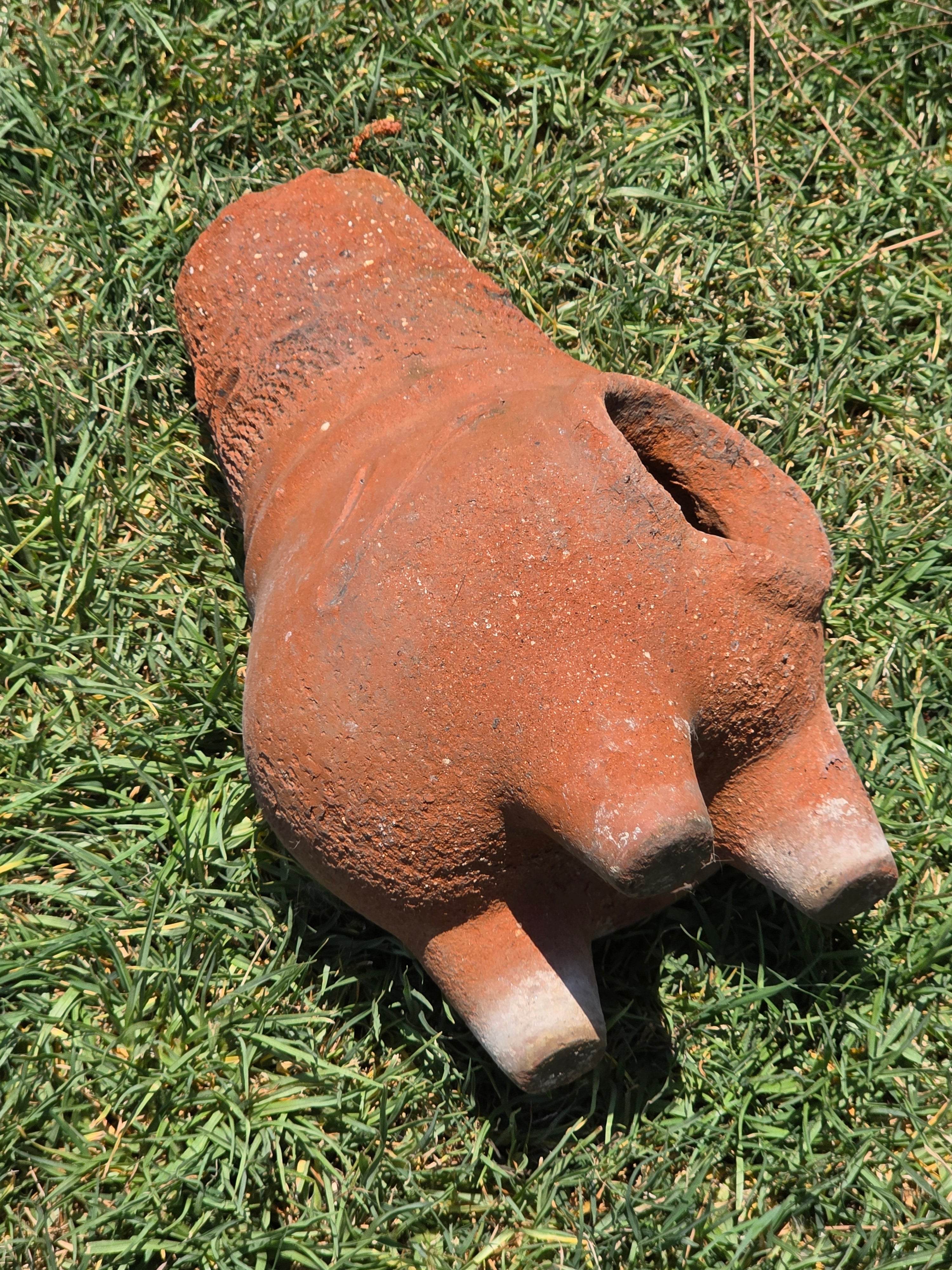 Vintage Mini Chiminea Terracotta Planter Candle Holder Clay Pottery Rustic 12"