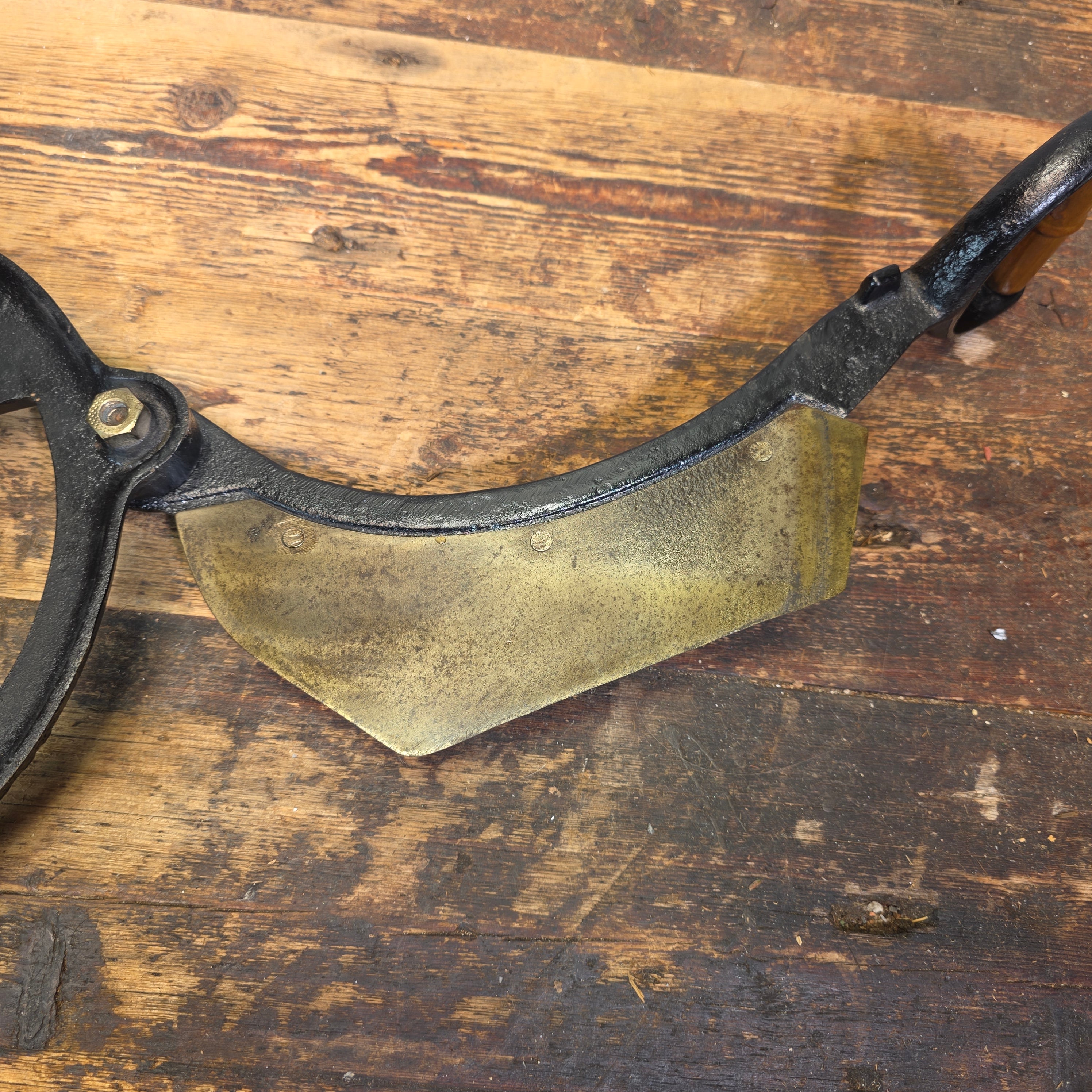 Rare Early VOSS No 6 Bread Slicer Restored Cast Iron Antique Wood Denmark Cutter