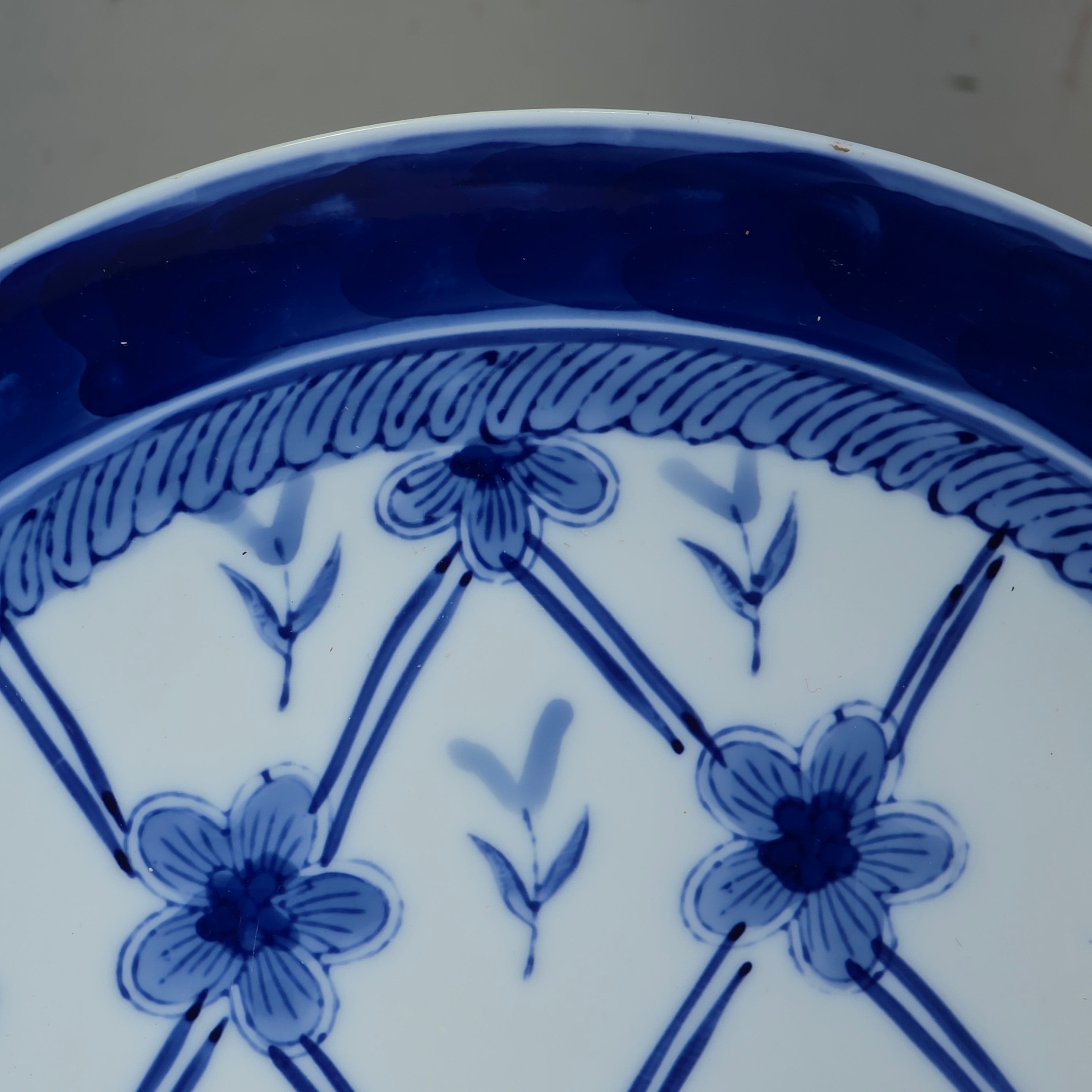 Kafuh Japan Blue White Porcelain Dinner Plates Set 6 Assorted Pattern 10"