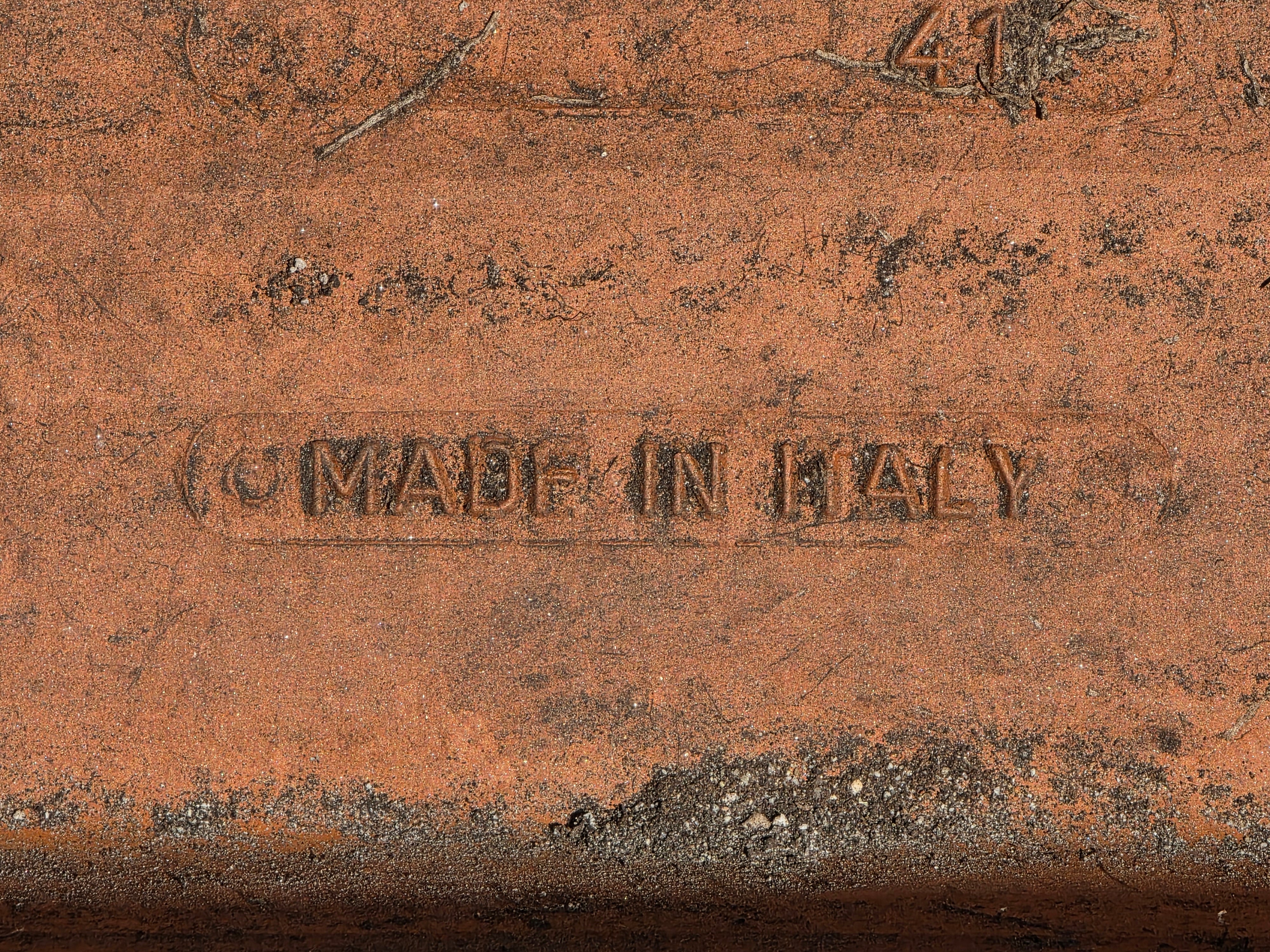 Vintage Italy Terracotta Planter Box Large Rectangular Trough Clay Flower Pot 16"