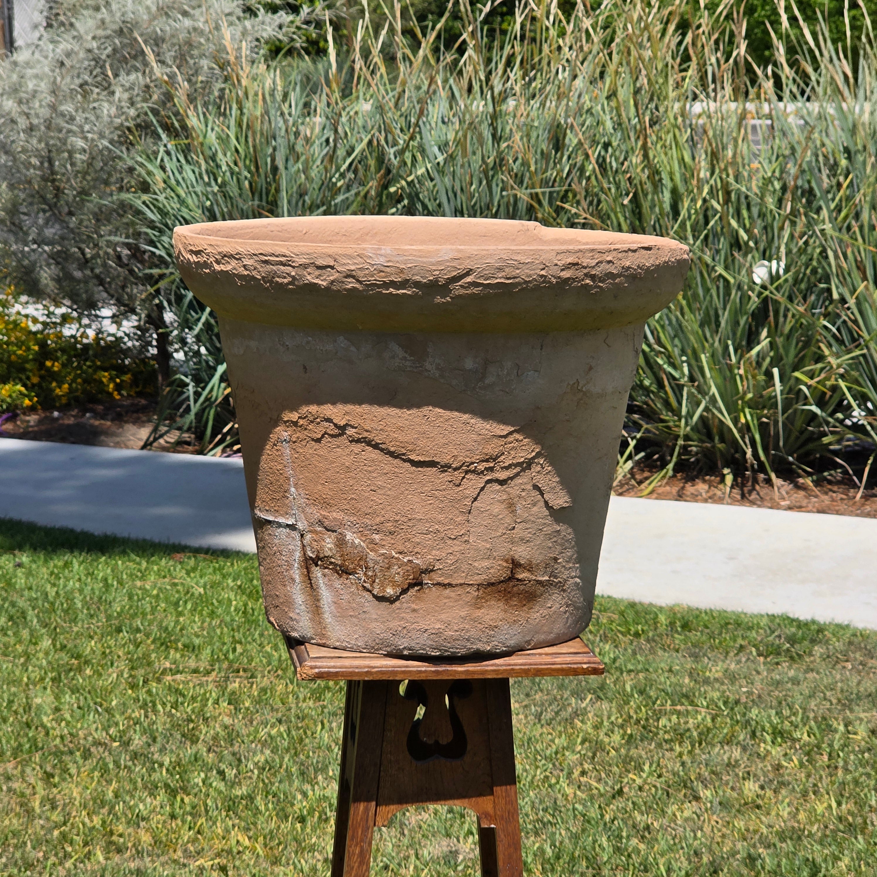 Vintage US Pottery Paramount Terracotta Planter Large Mid Century Pot USA 19"