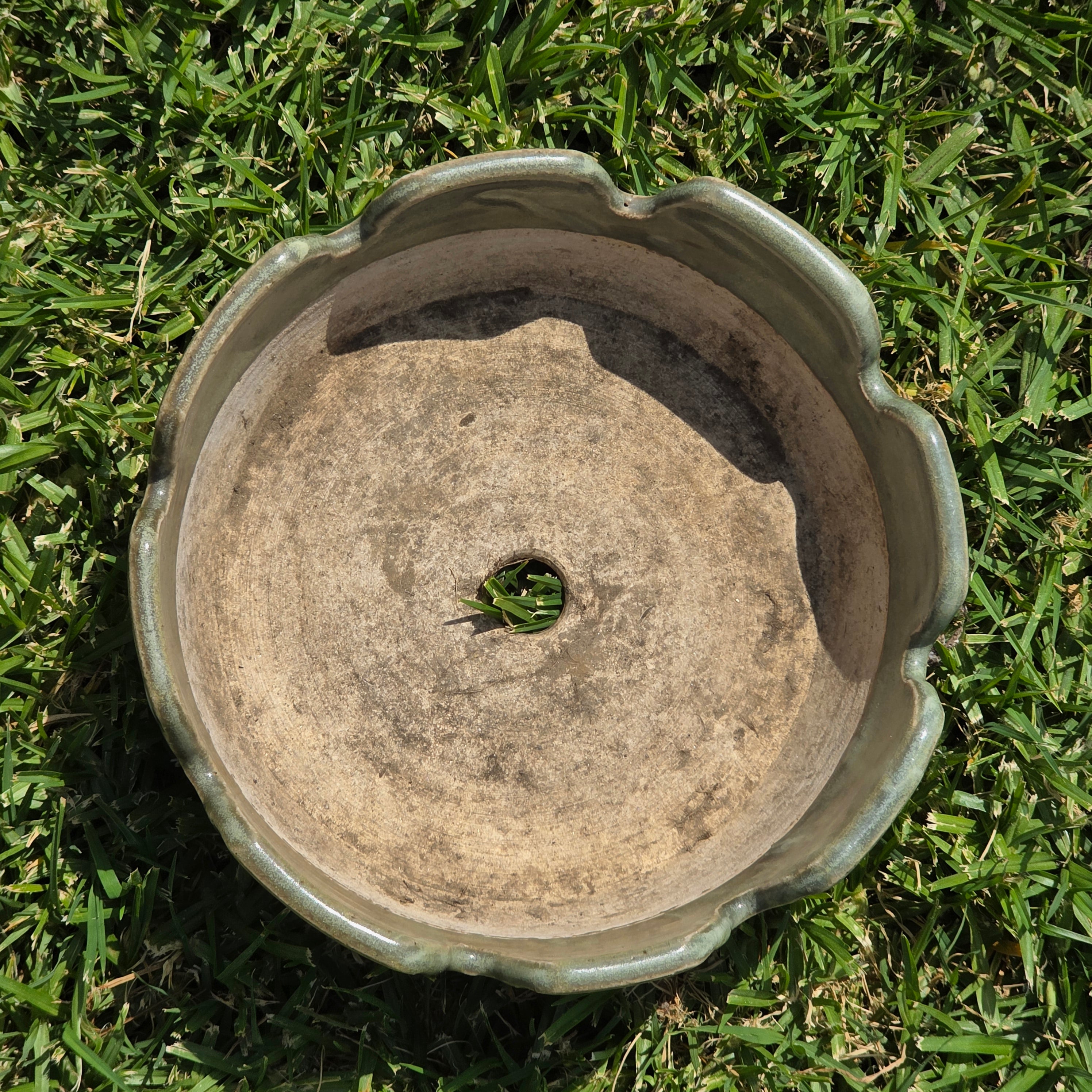 Vintage BONHAM 2318 Pottery Bowl Planter Mid Century Brown Studio Art Pottery