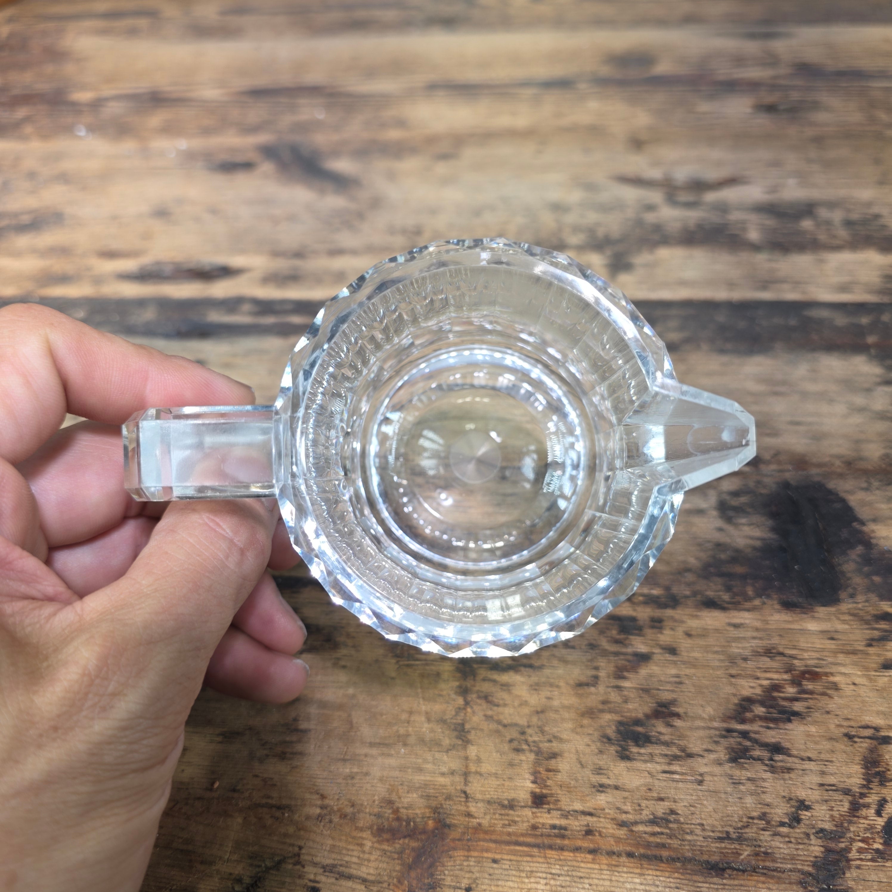Vintage 1990 US Acrylic Creamer Sugar Bowl Set Lid Spoon Lucite Clear Plastic MC