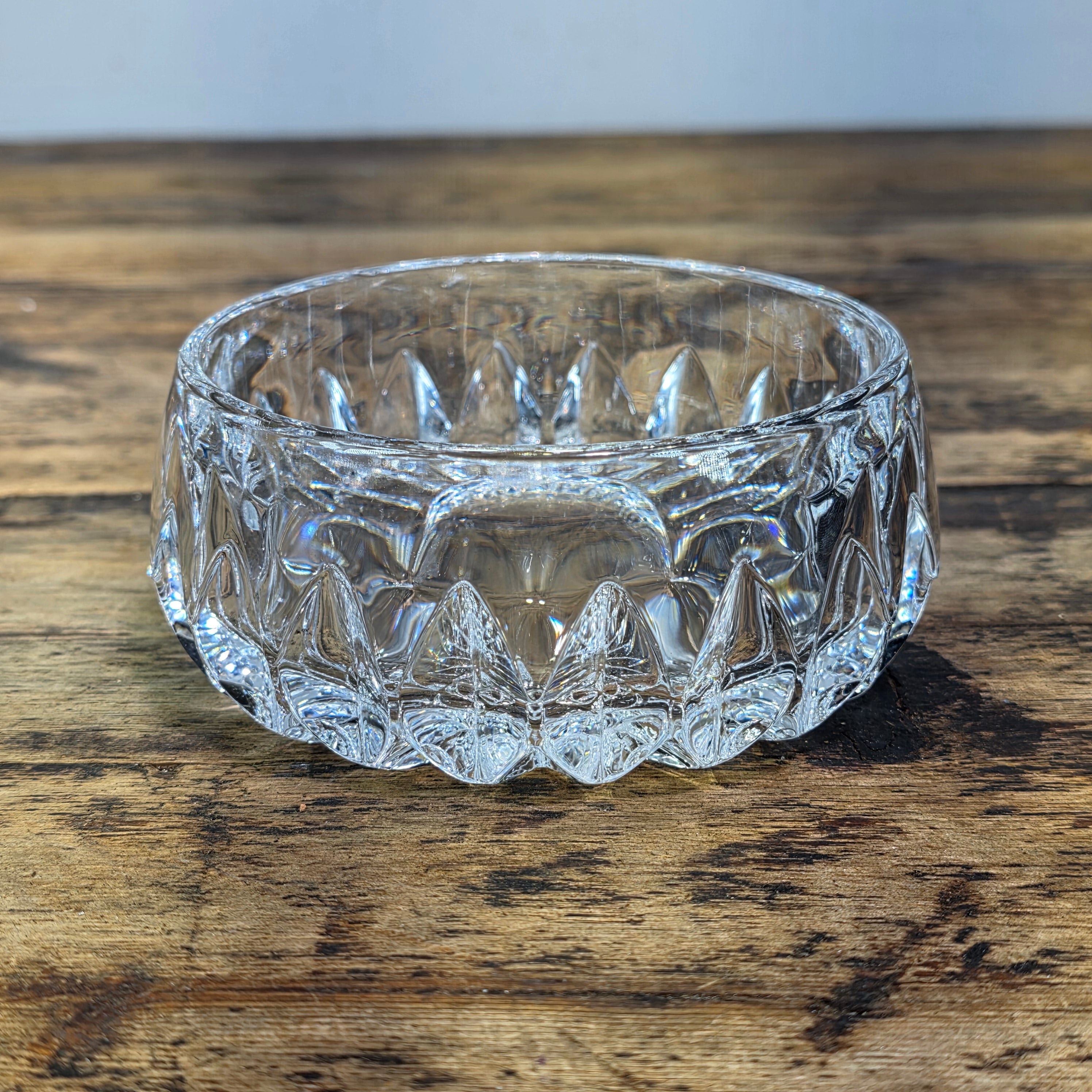 Vintage Gorham Althea Full Lead Crystal Bowl Candy Nuts Trinket Dish Germany