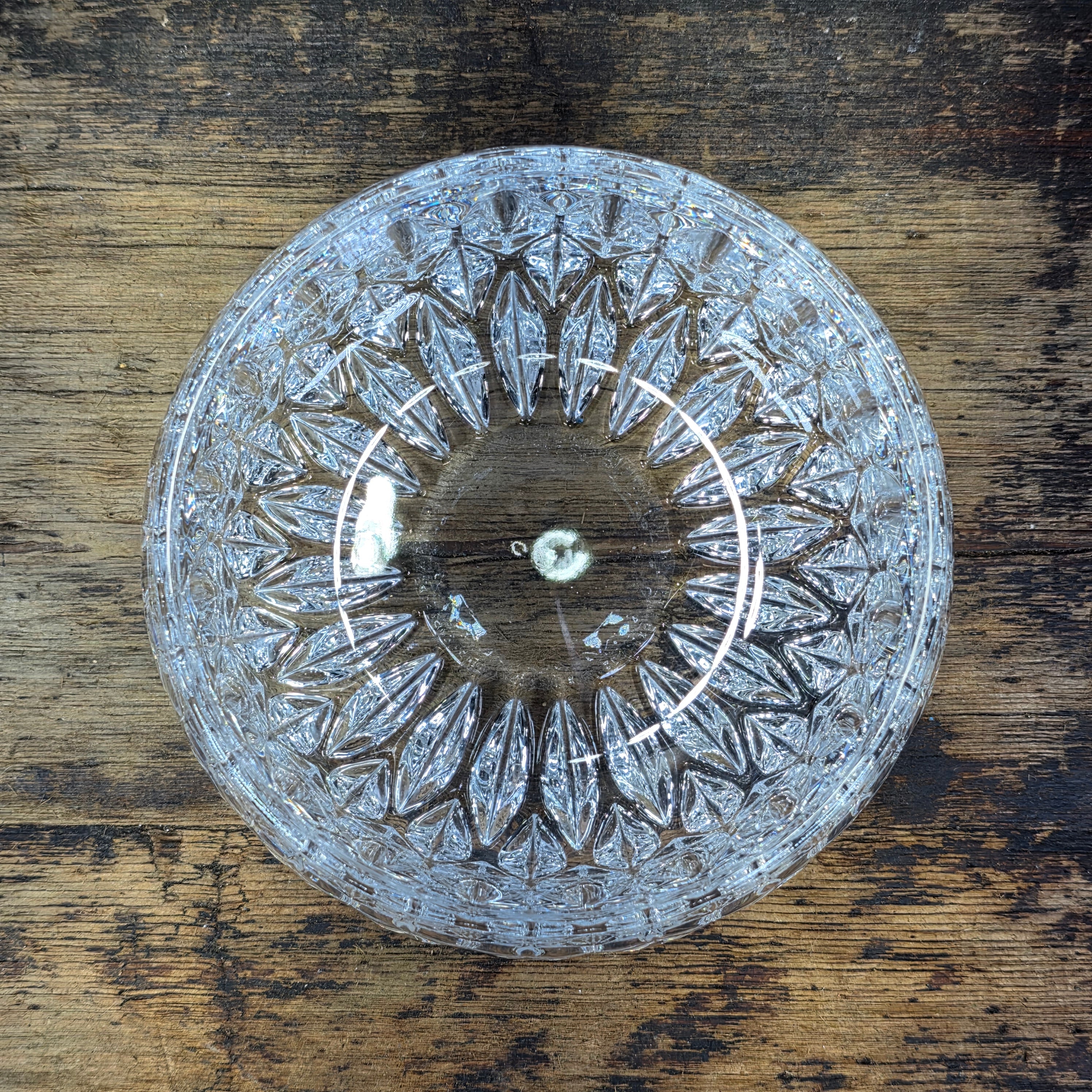 Vintage Gorham Althea Full Lead Crystal Bowl Candy Nuts Trinket Dish Germany