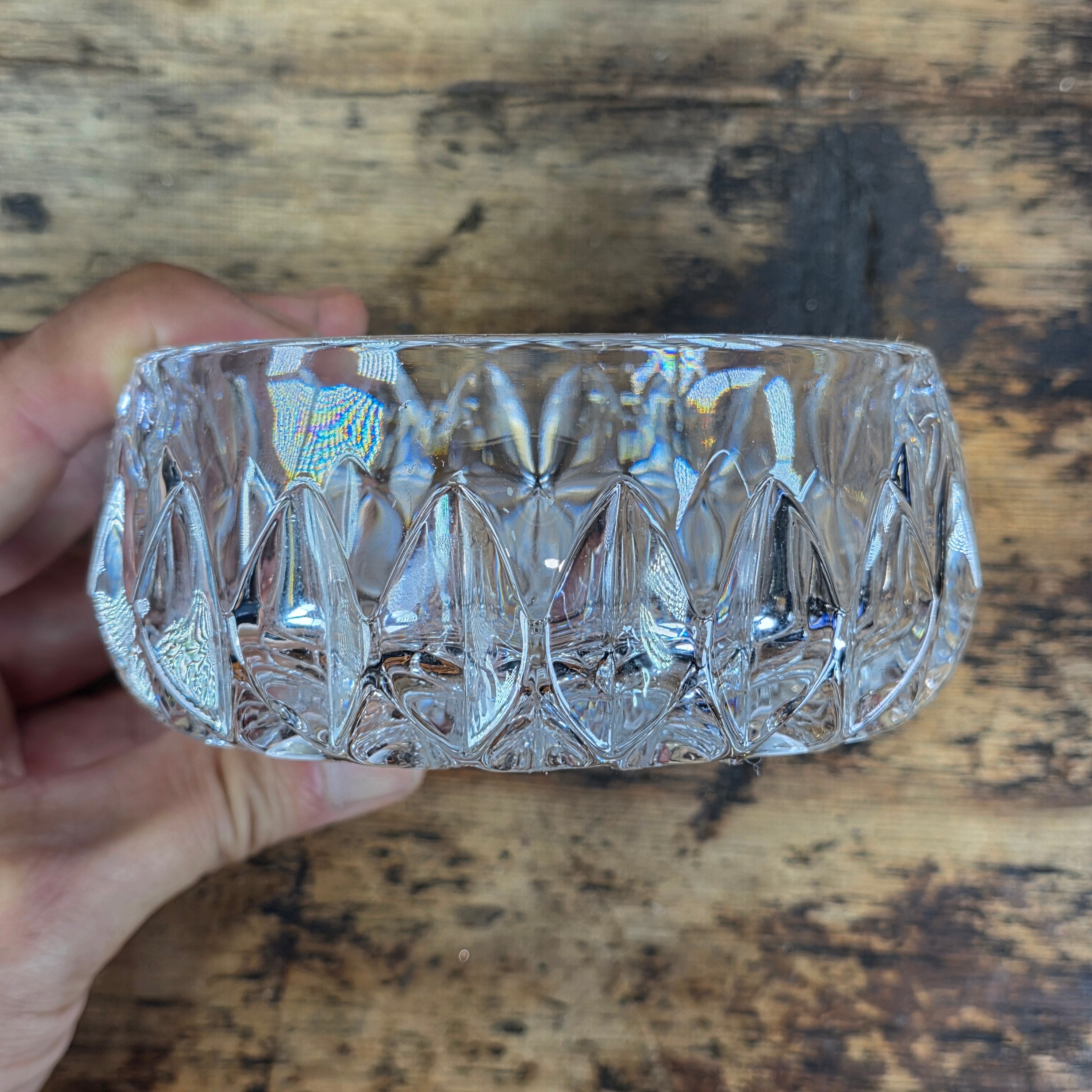 Vintage Gorham Althea Full Lead Crystal Bowl Candy Nuts Trinket Dish Germany