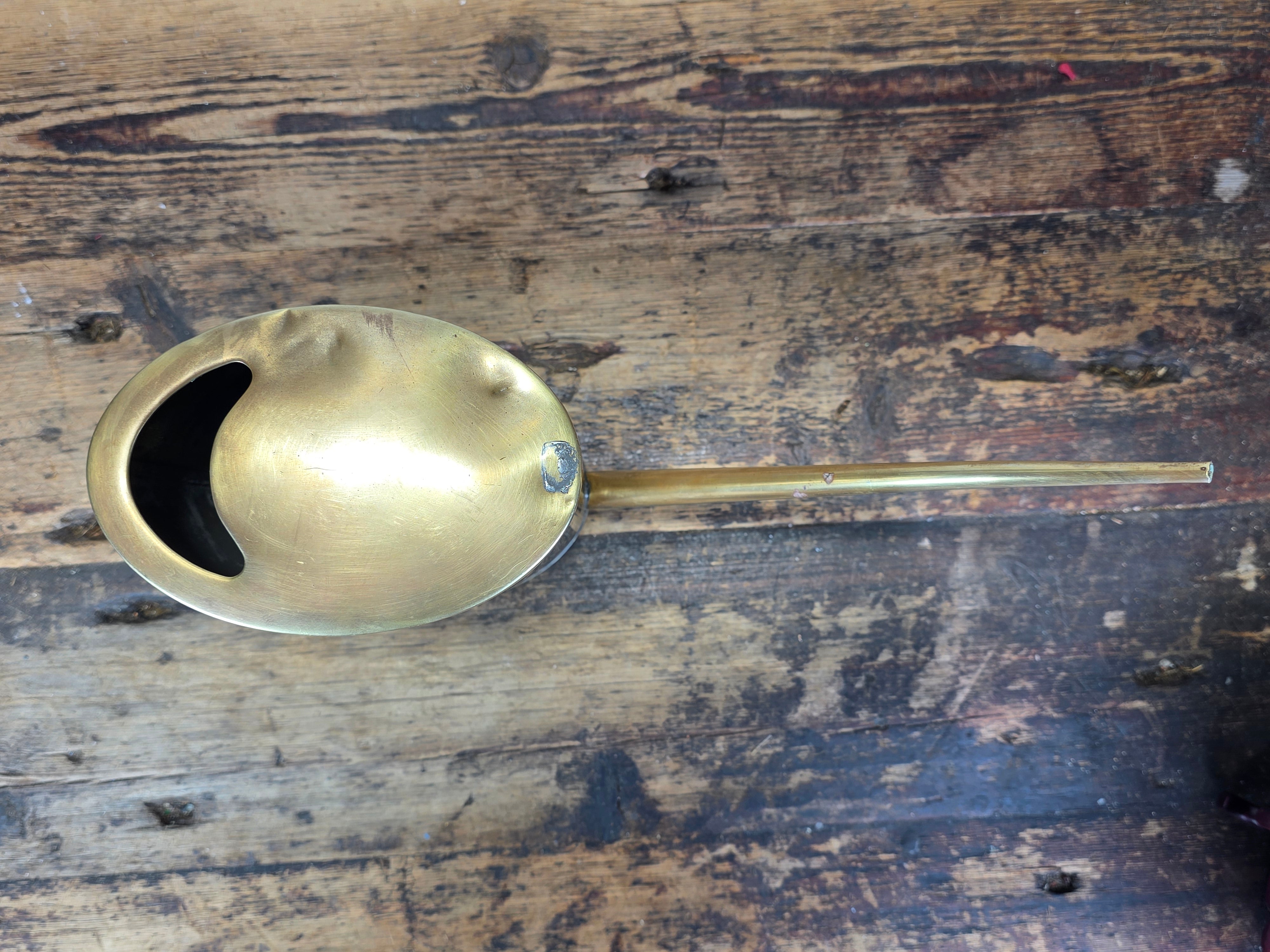 Vintage Brass Oiler Long Spout Indoor Watering Can Steampunk Planter No Handle