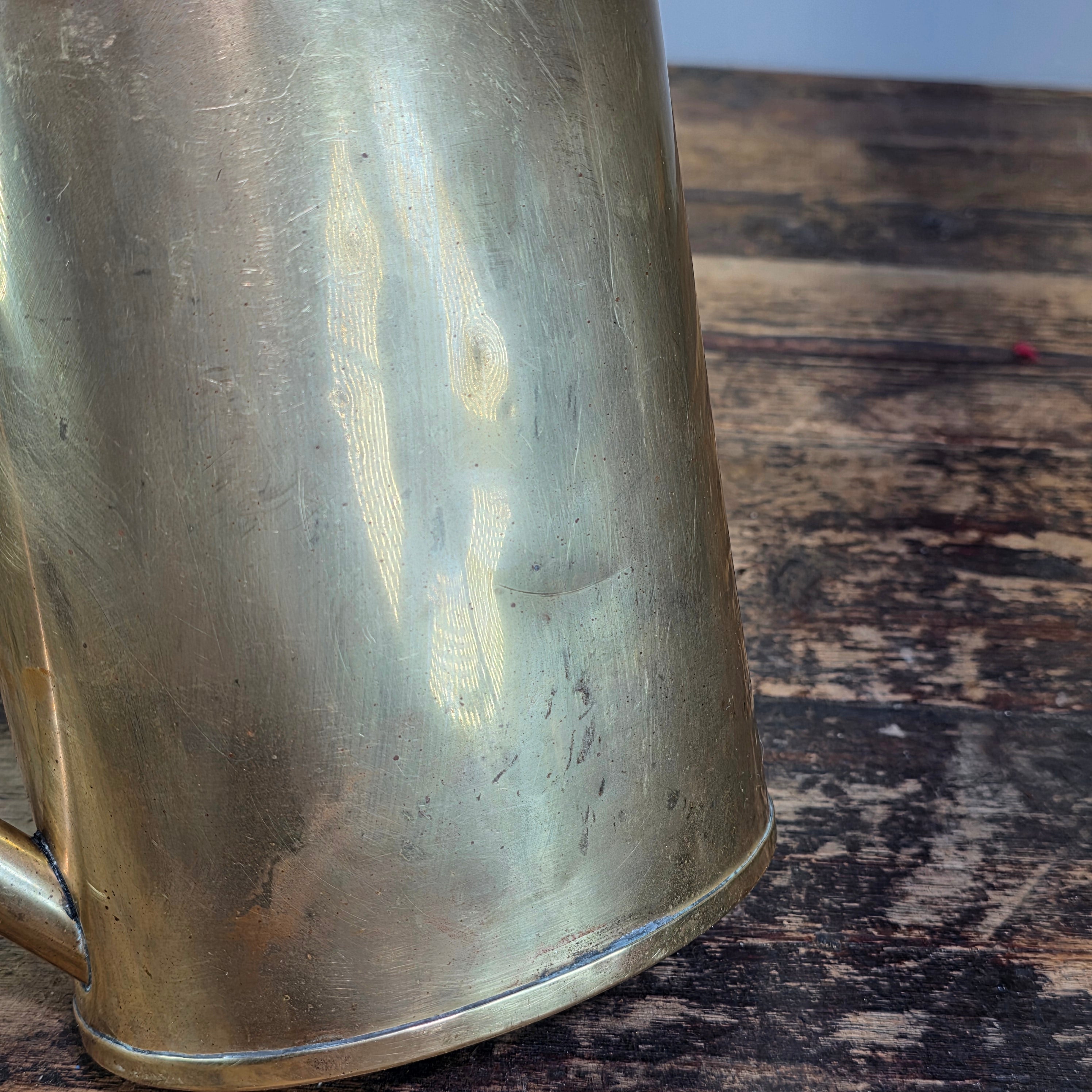 Vintage Brass Oiler Long Spout Indoor Watering Can Steampunk Planter No Handle