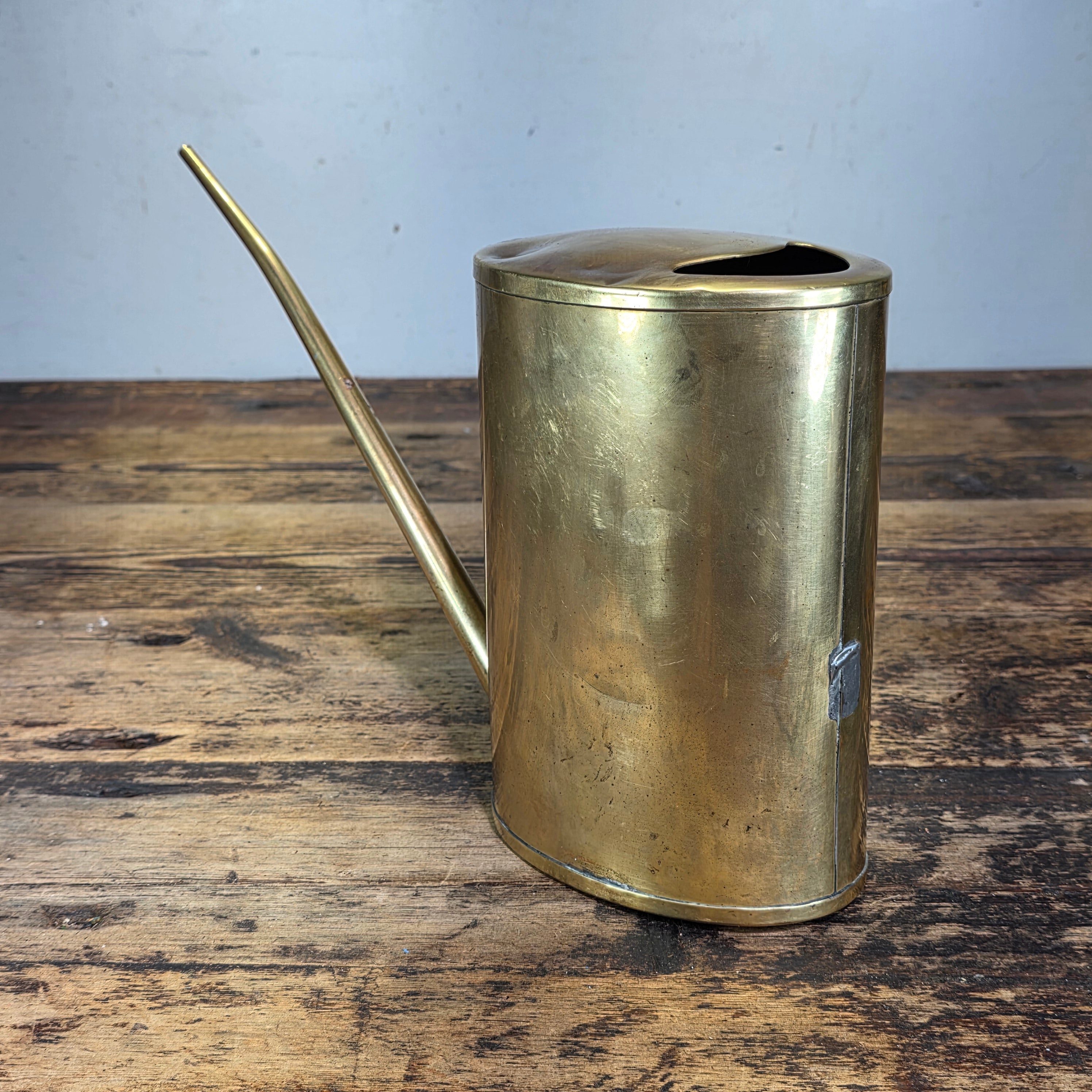 Vintage Brass Oiler Long Spout Indoor Watering Can Steampunk Planter No Handle