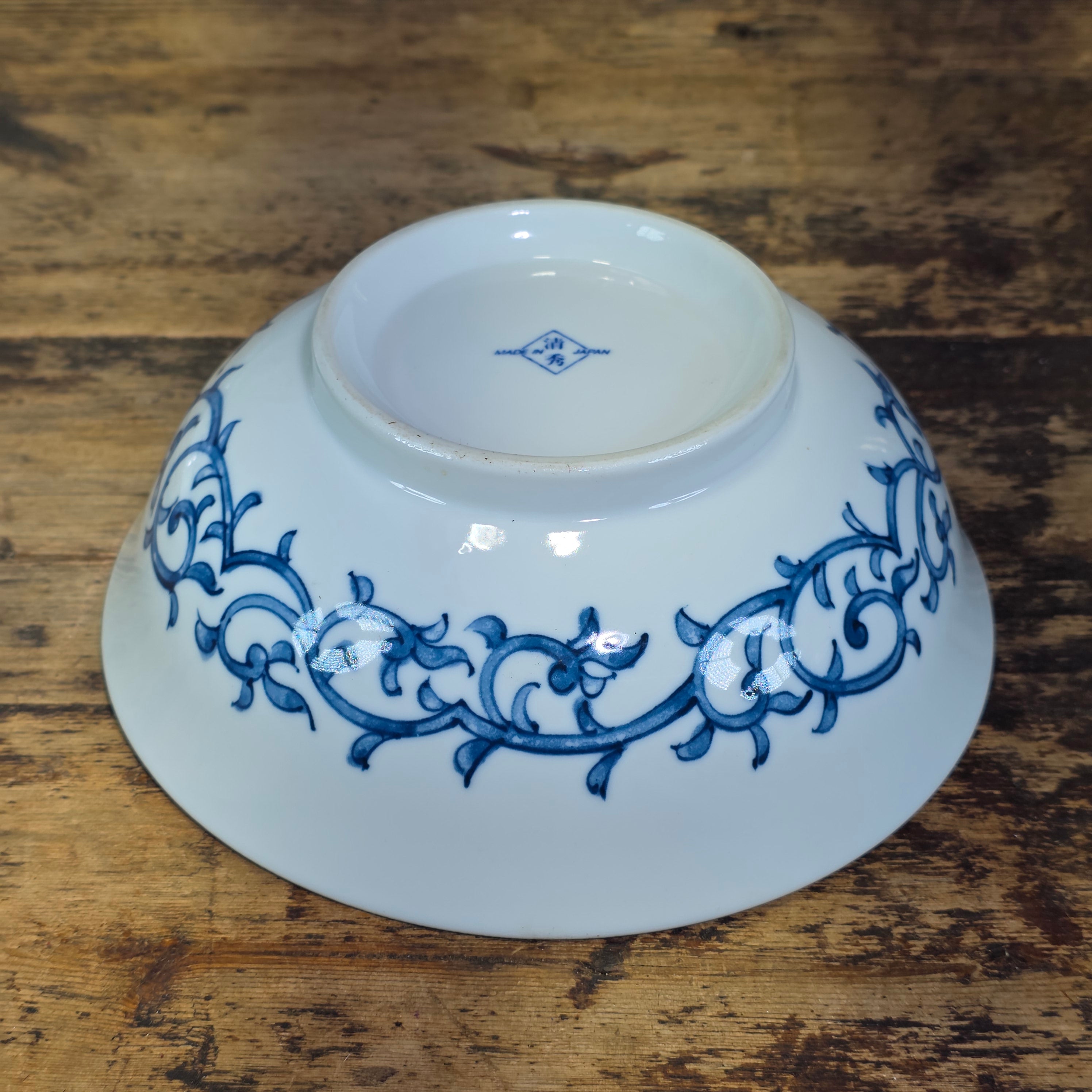 3pc Seishu Arita Imari Porcelain Bowls Set Japan Floral Gold Rim Salad Soup 7.5"