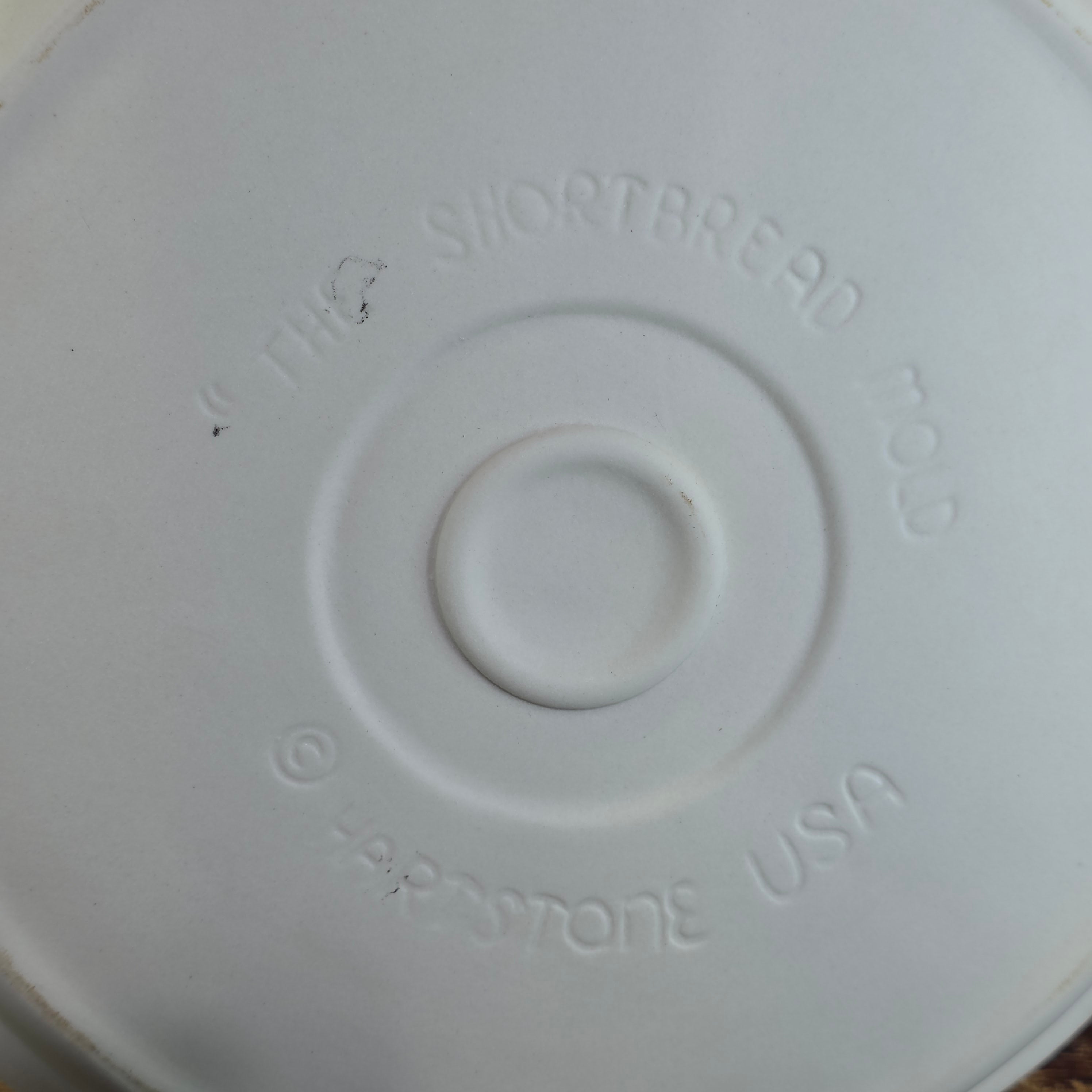 Vintage Hartstone Shortbread Mold Heart Floral Stoneware Baking Pan Pottery 10"