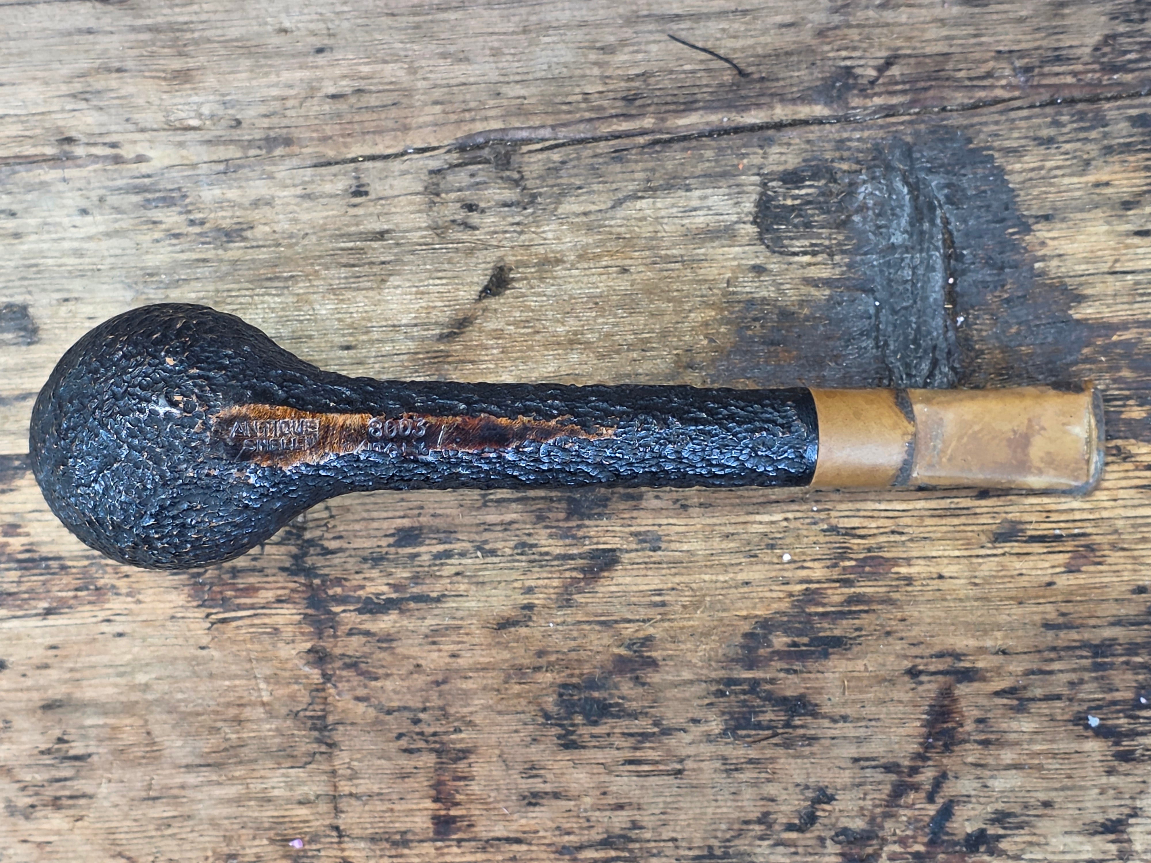 Vintage Antique Shell 8003 Italy Briar Tobacco Smoking Pipe Lovat Estate