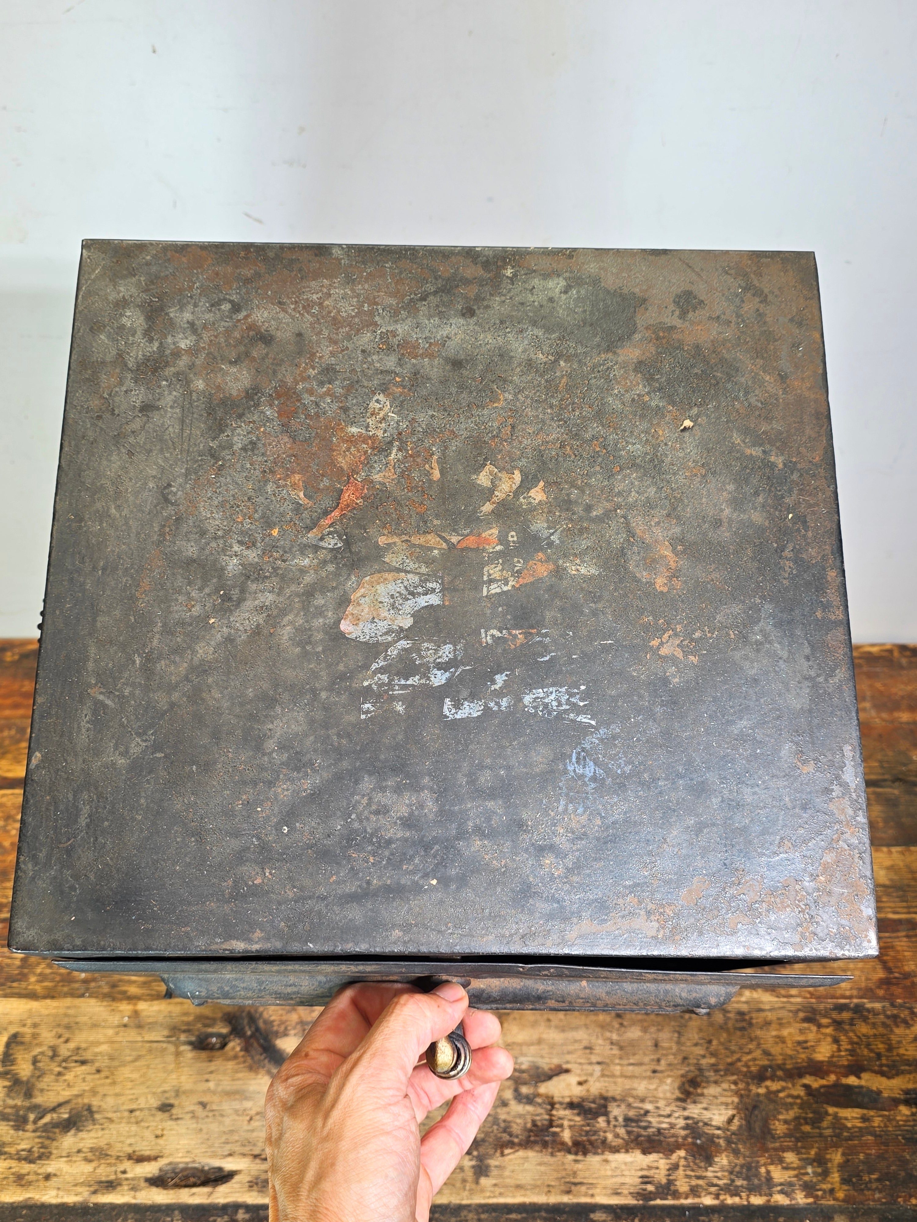 Antique Griswold BOLO 125 Oven AB Stove Co Battle Creek Cast Iron Door Vintage