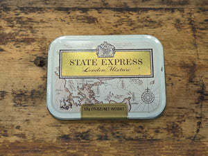 Vintage Odgens St Bruno Flake Tobacco Tin Empty 4oz Orange Square Box US Import