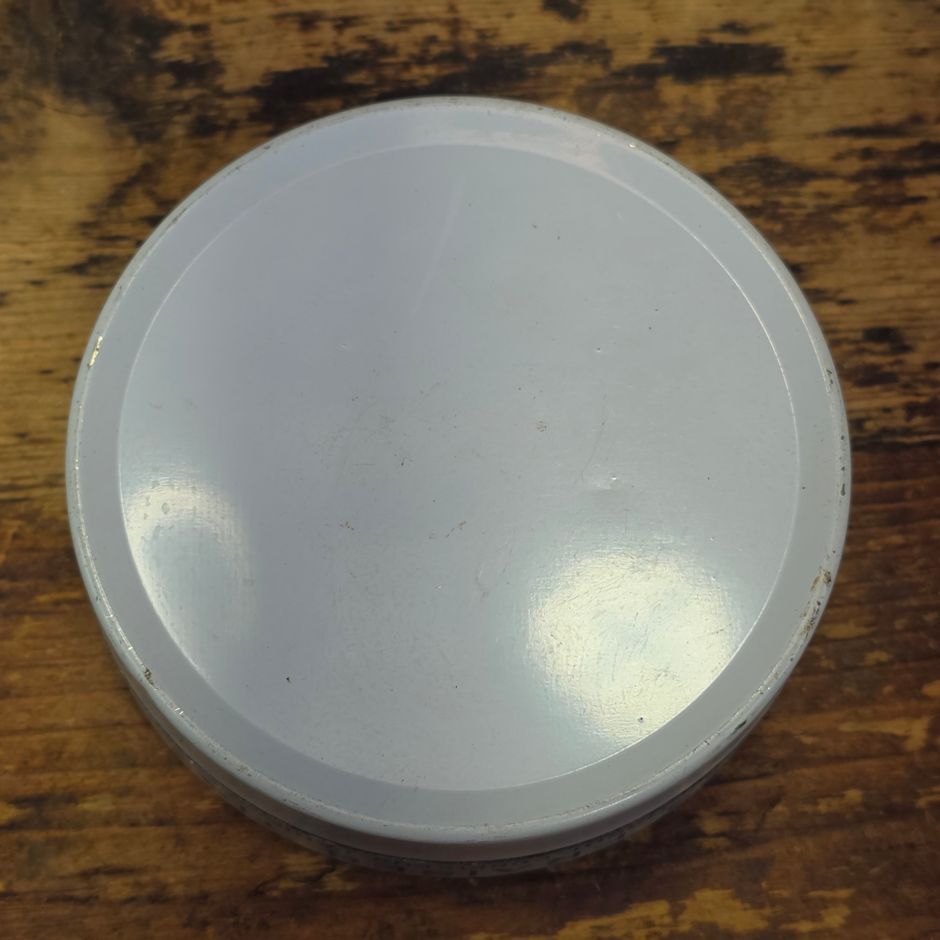 Vintage Tissot Strawberry Drops Candy Tin Empty French Cresca NY 1950s 3" (A)