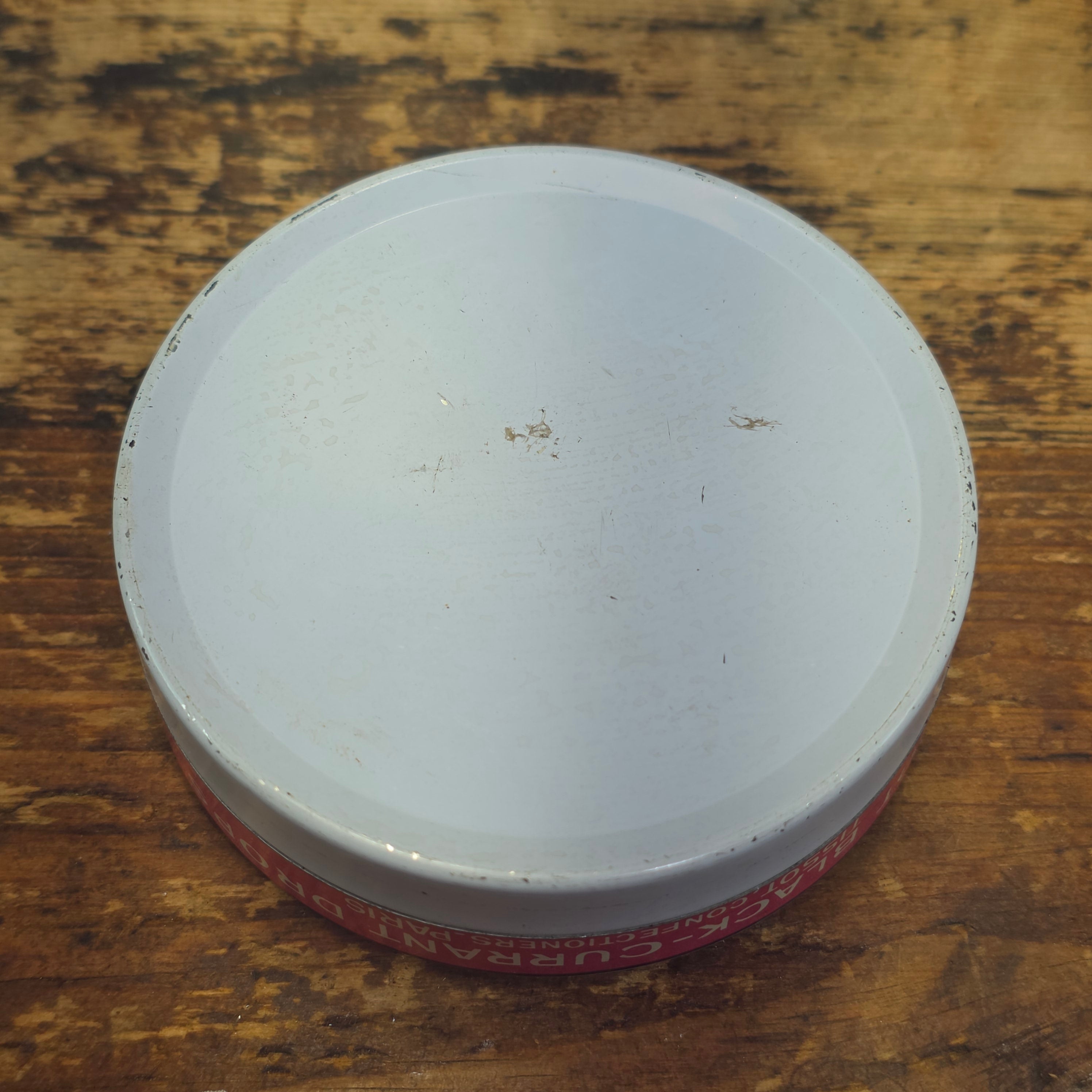 Vintage Tissot Black Currant Cassis Candy Tin Metal France Confiseur Paris (G)