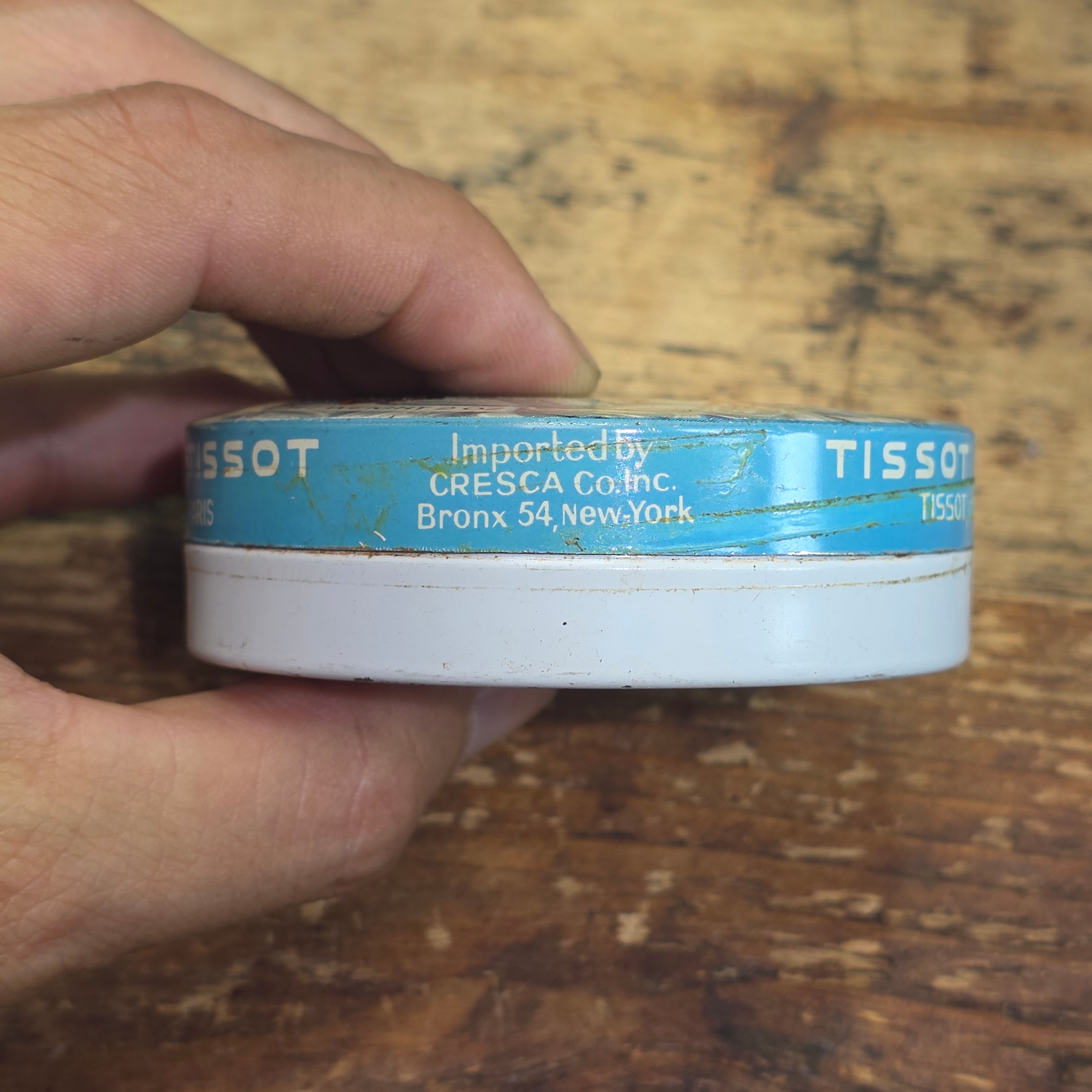 Vintage Tissot Frescomint Candy Tin Empty Metal France Cresca NY Mint Drops