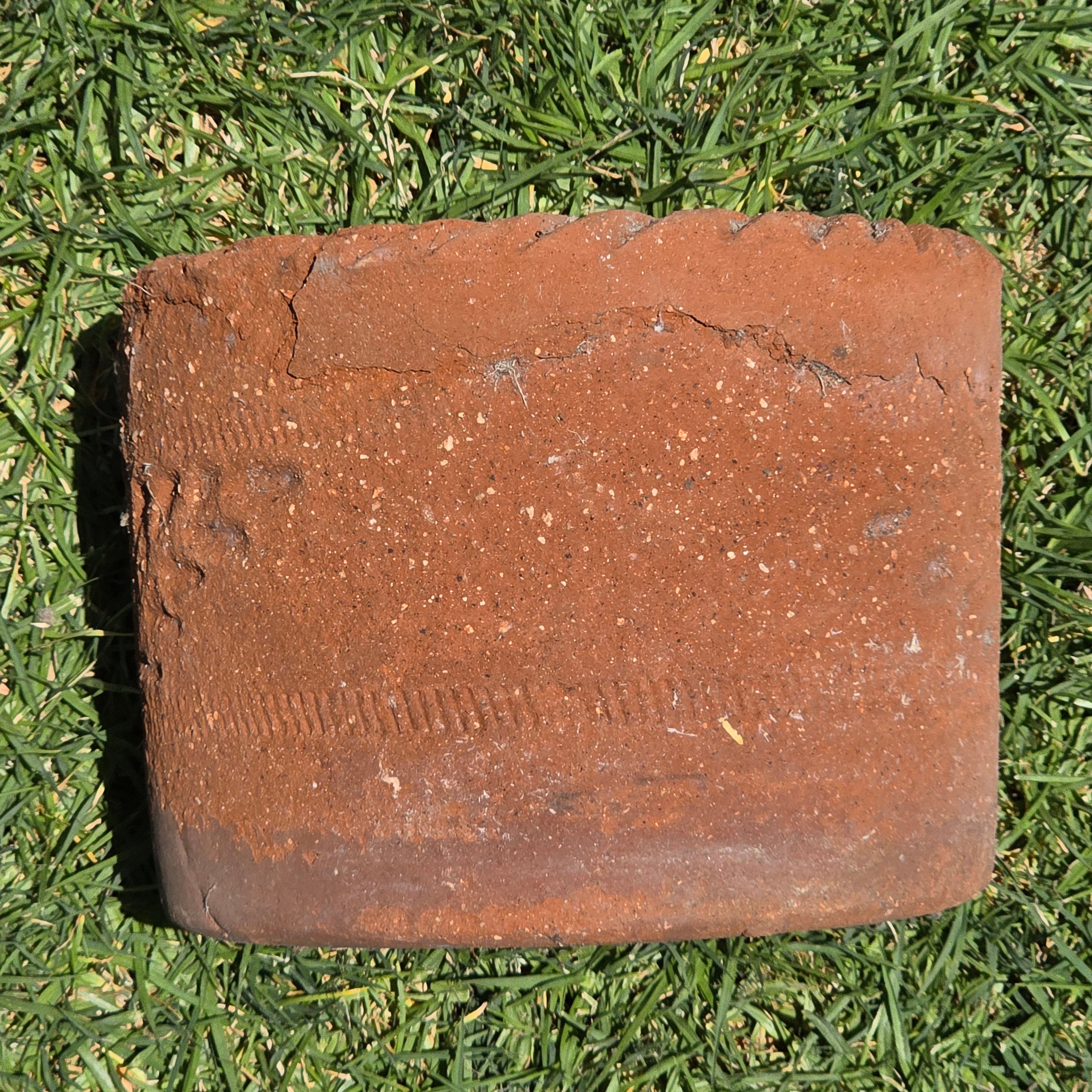 Vintage Mexican Terracotta Clay Planter Pot Rustic Weathered Brown Garden 10"