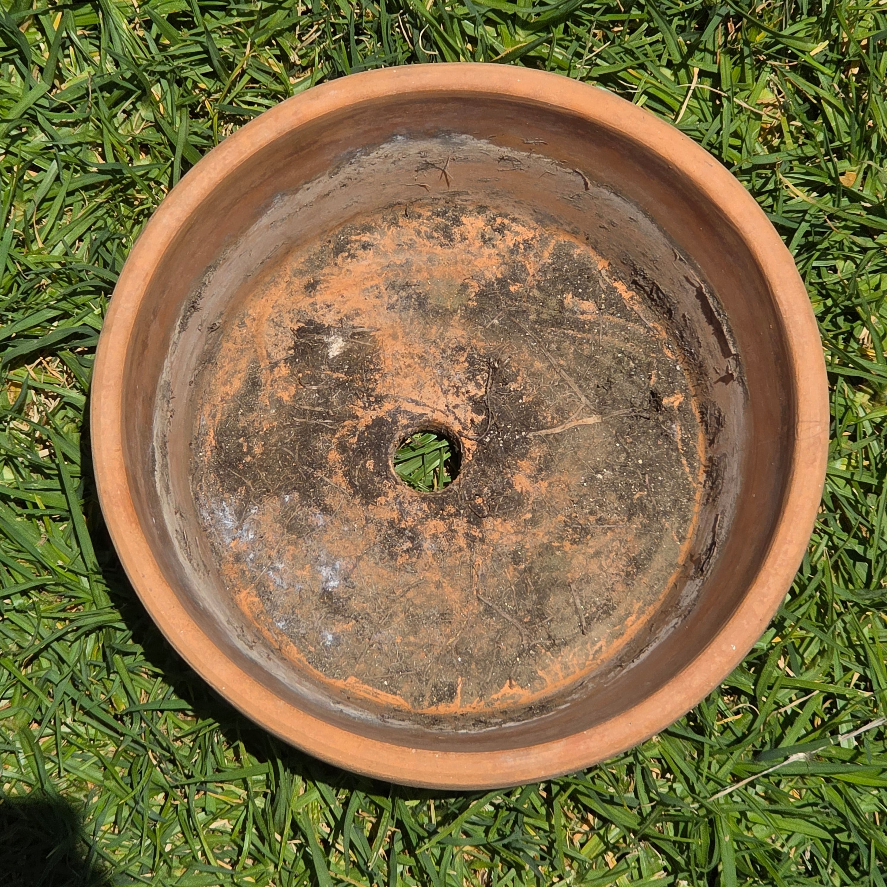 Vintage Terracotta Clay Planter Pot Shallow Bulb Pan Rustic Succulent 8"