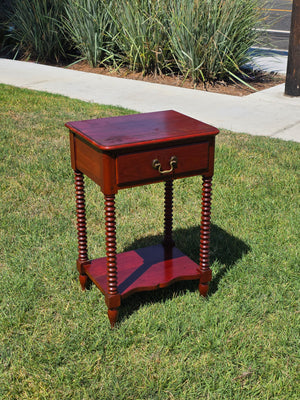 Vintage Pennsylvania House Bobbin Leg Nightstand End Table Colonial Solid Wood