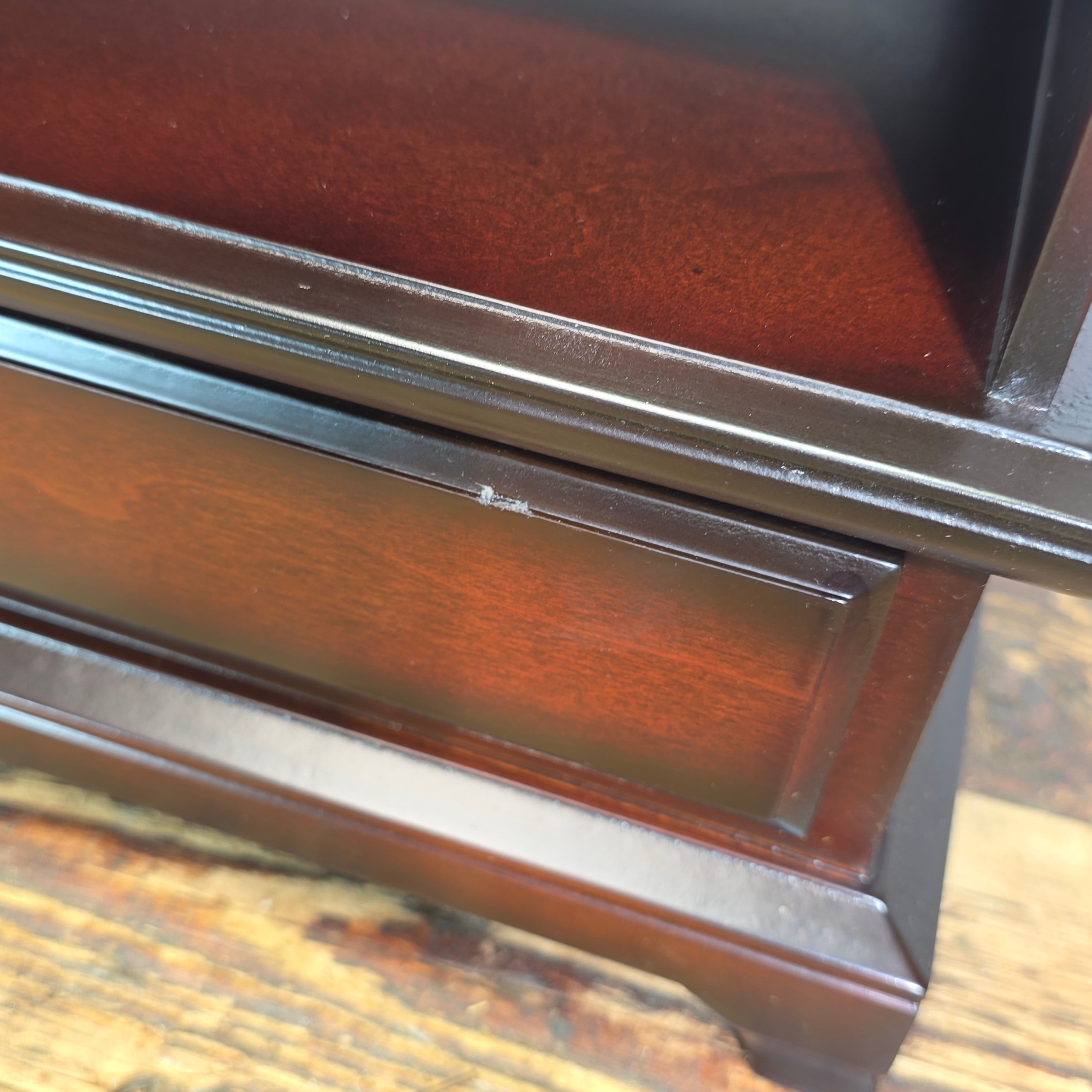 Vintage Bombay Company Mahogany 3-Tier Stackable Desk Organizer Watch Valet Box