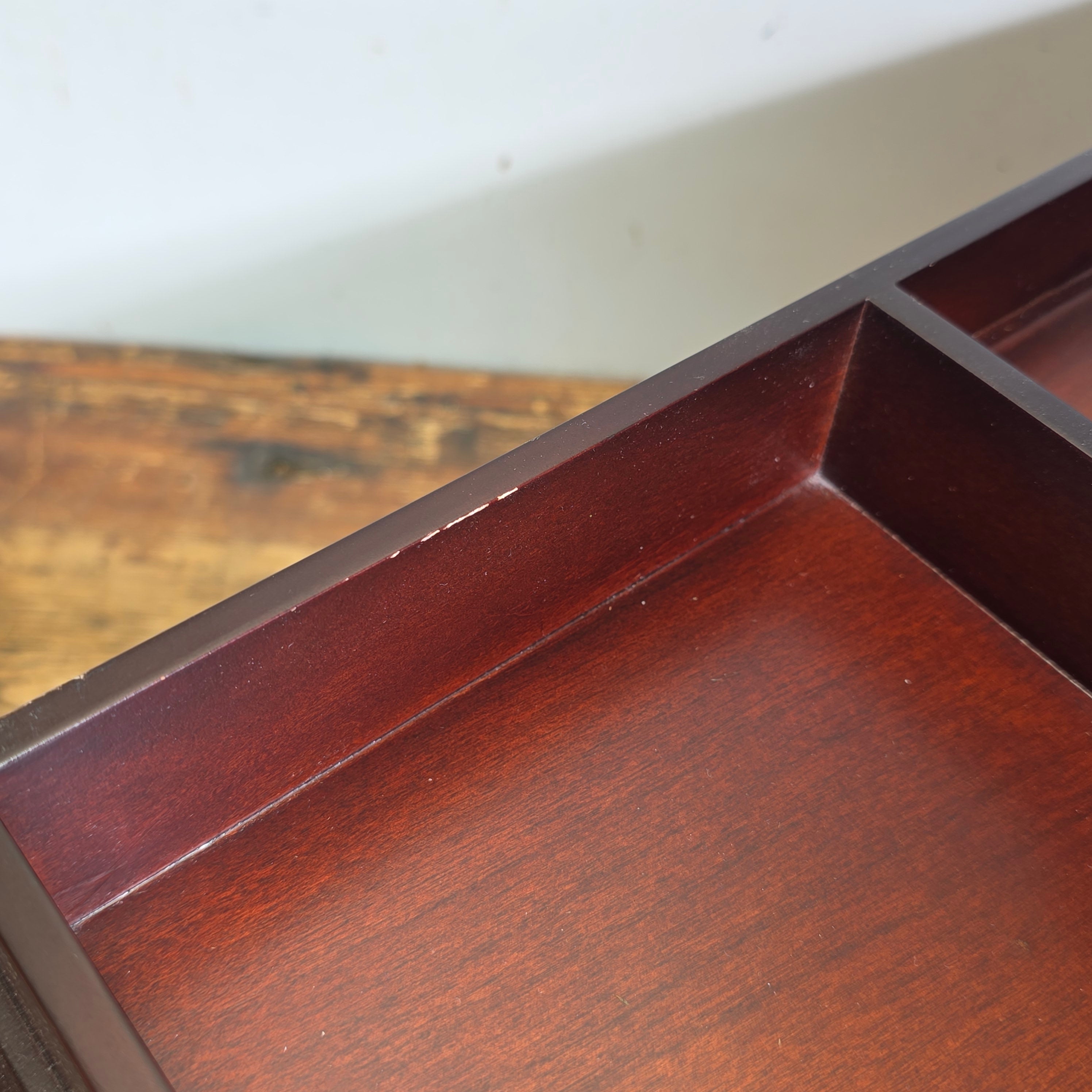 Vintage Bombay Company Mahogany 3-Tier Stackable Desk Organizer Watch Valet Box