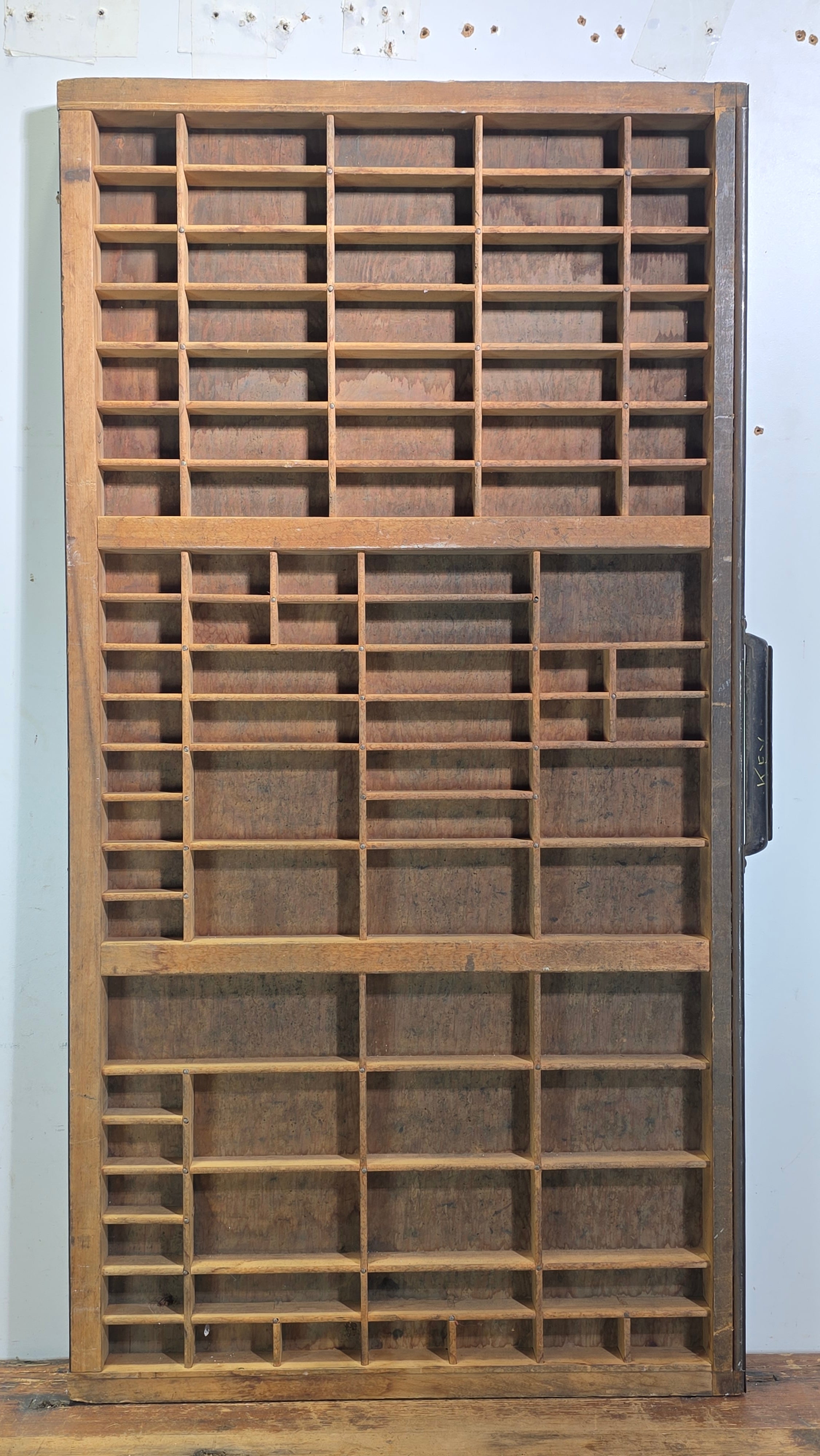 Vintage Thompson Printer Type Drawer Wood Shadow Box California Job Case Display