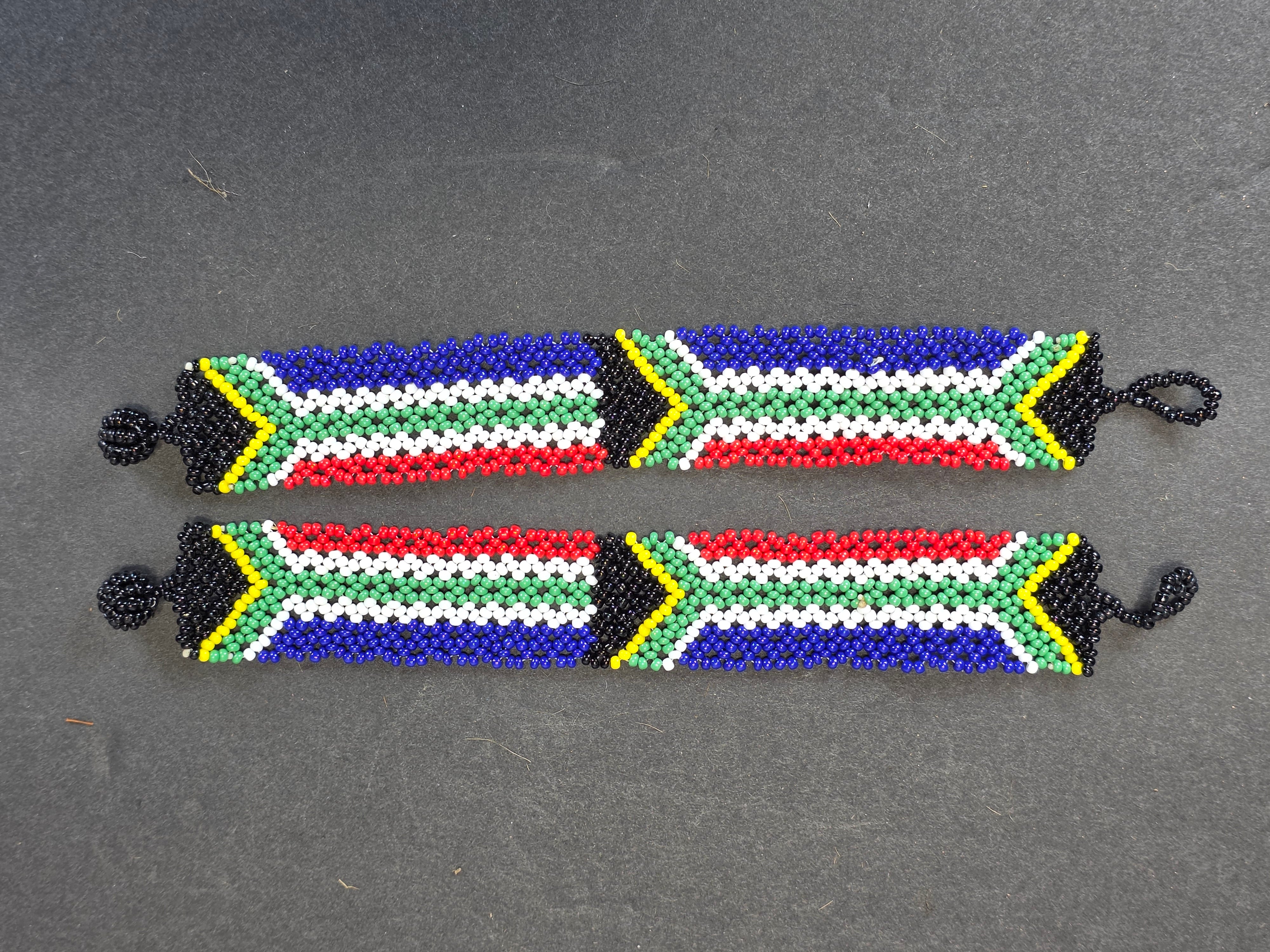 Vintage Zulu Beadwork Jewelry Lot South African Love Letter Necklace Bracelet