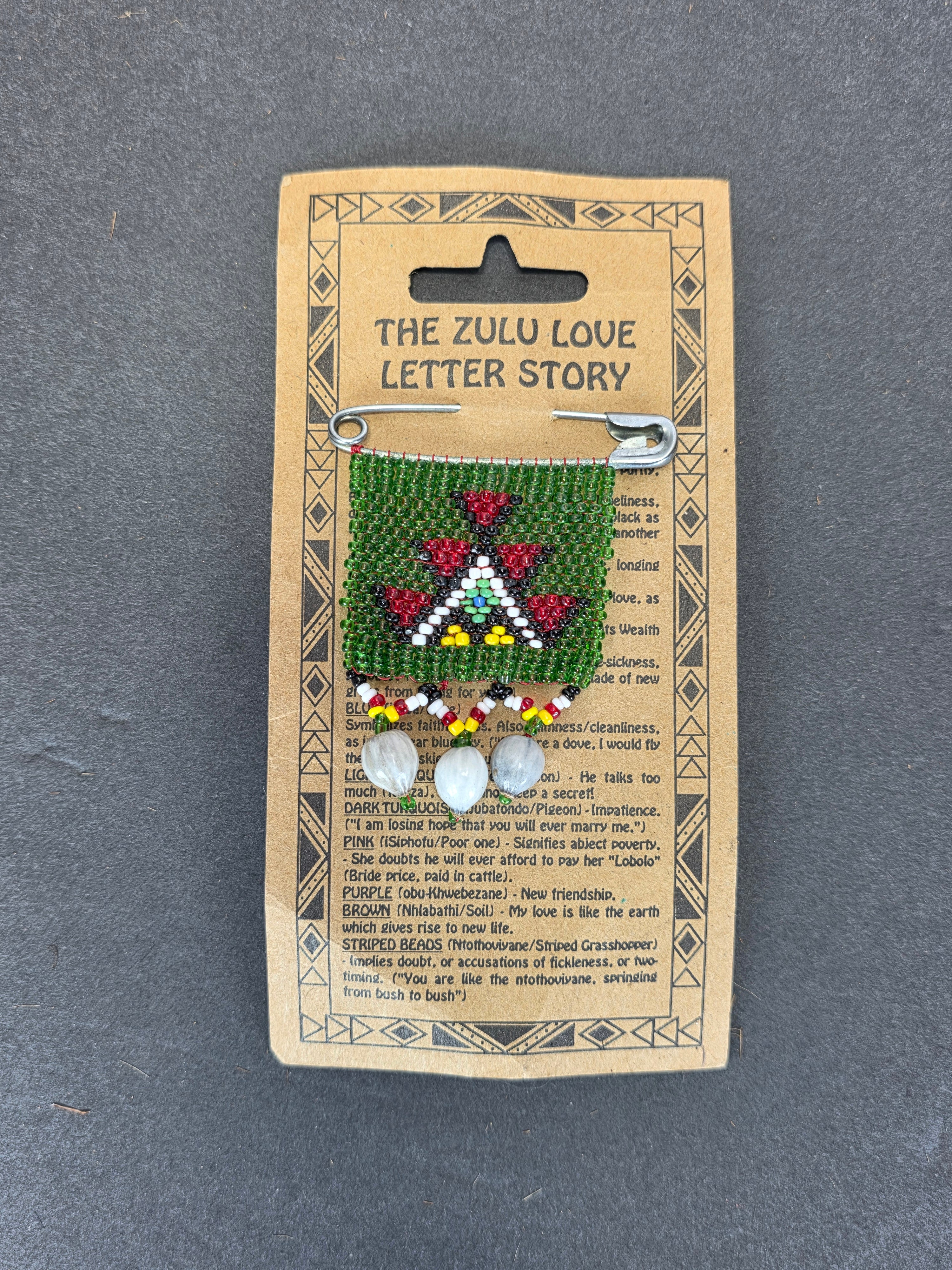 Vintage Zulu Beadwork Jewelry Lot South African Love Letter Necklace Bracelet