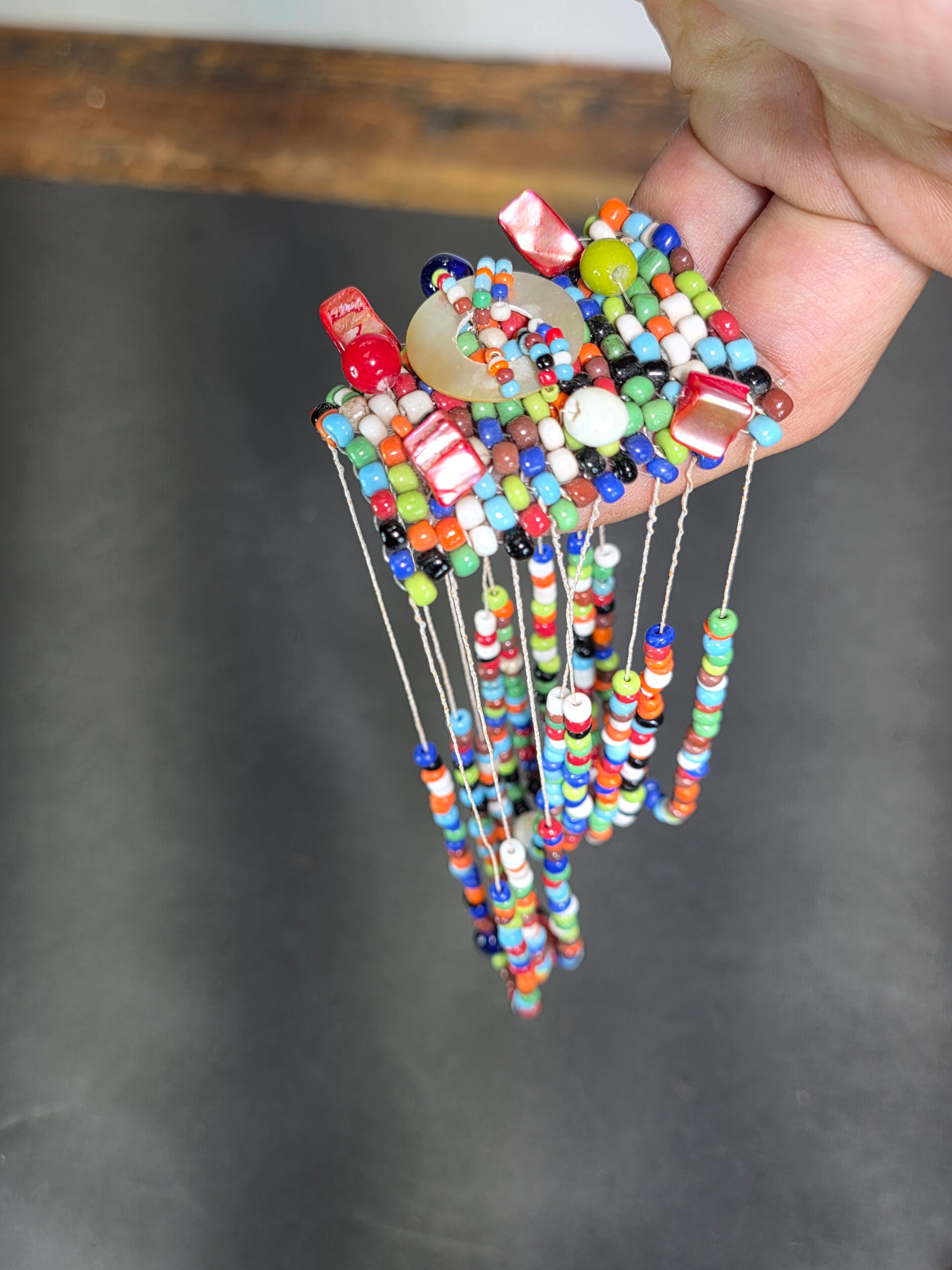 Vintage Zulu Beadwork Jewelry Lot South African Love Letter Necklace Bracelet