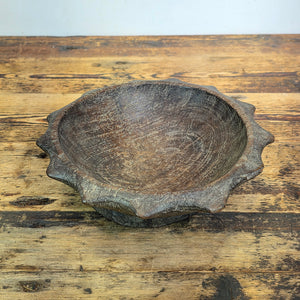 Antique Ifugao Duyu Wooden Bowl Philippines Ritual Hand Carved Primitive