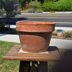 Vintage Terracotta Planter Pot Italy Vaserie Trevigiane Rustic Weathered Cracked