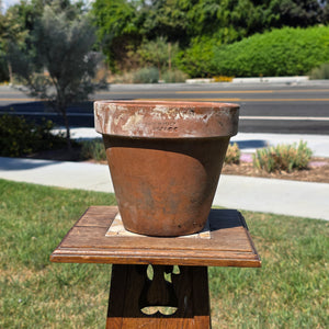 Vintage Terracotta Planter Pot SILMA Italy Rustic Weathered Garden Farmhouse