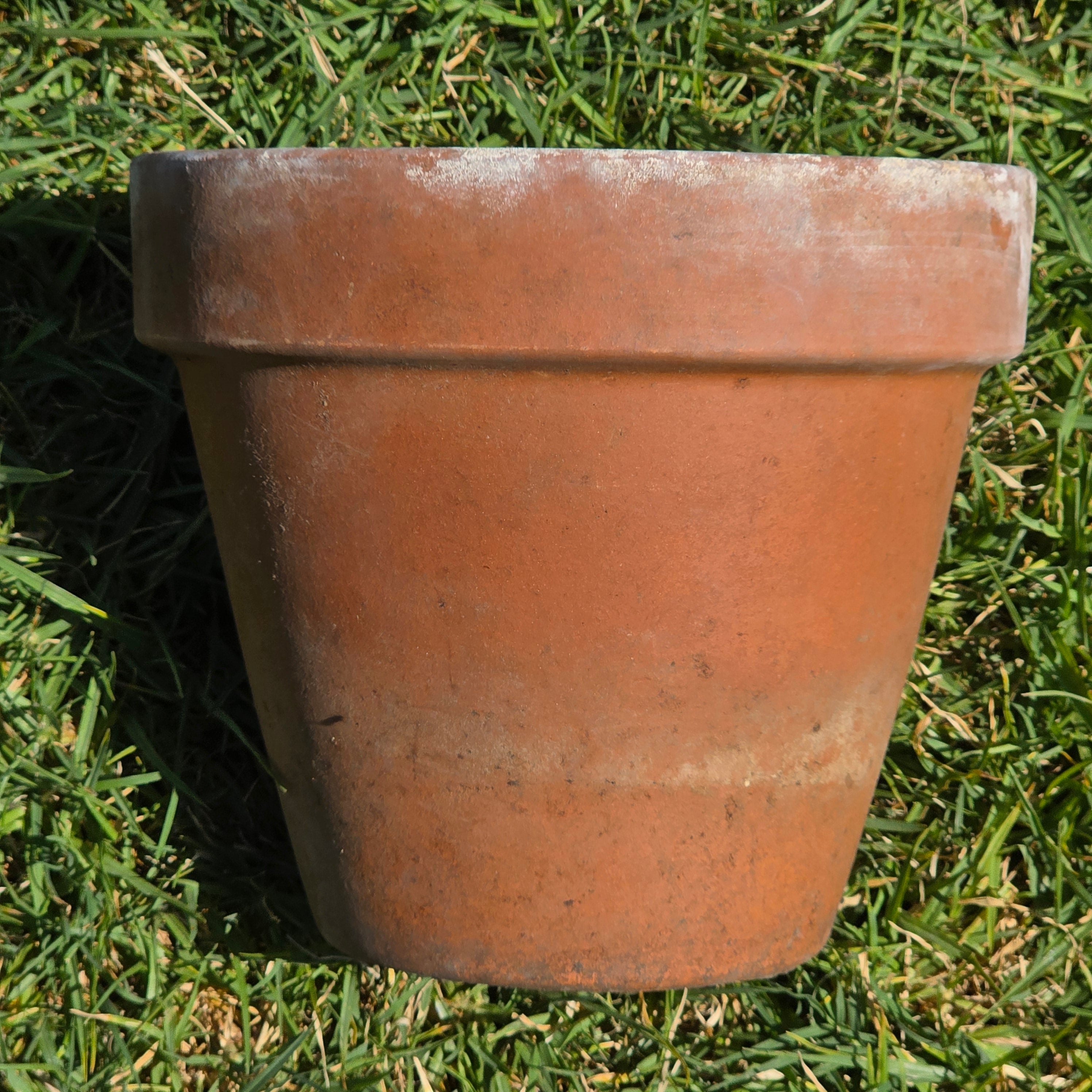 Vintage Terracotta Planter Pot SILMA Italy Rustic Weathered Garden Farmhouse