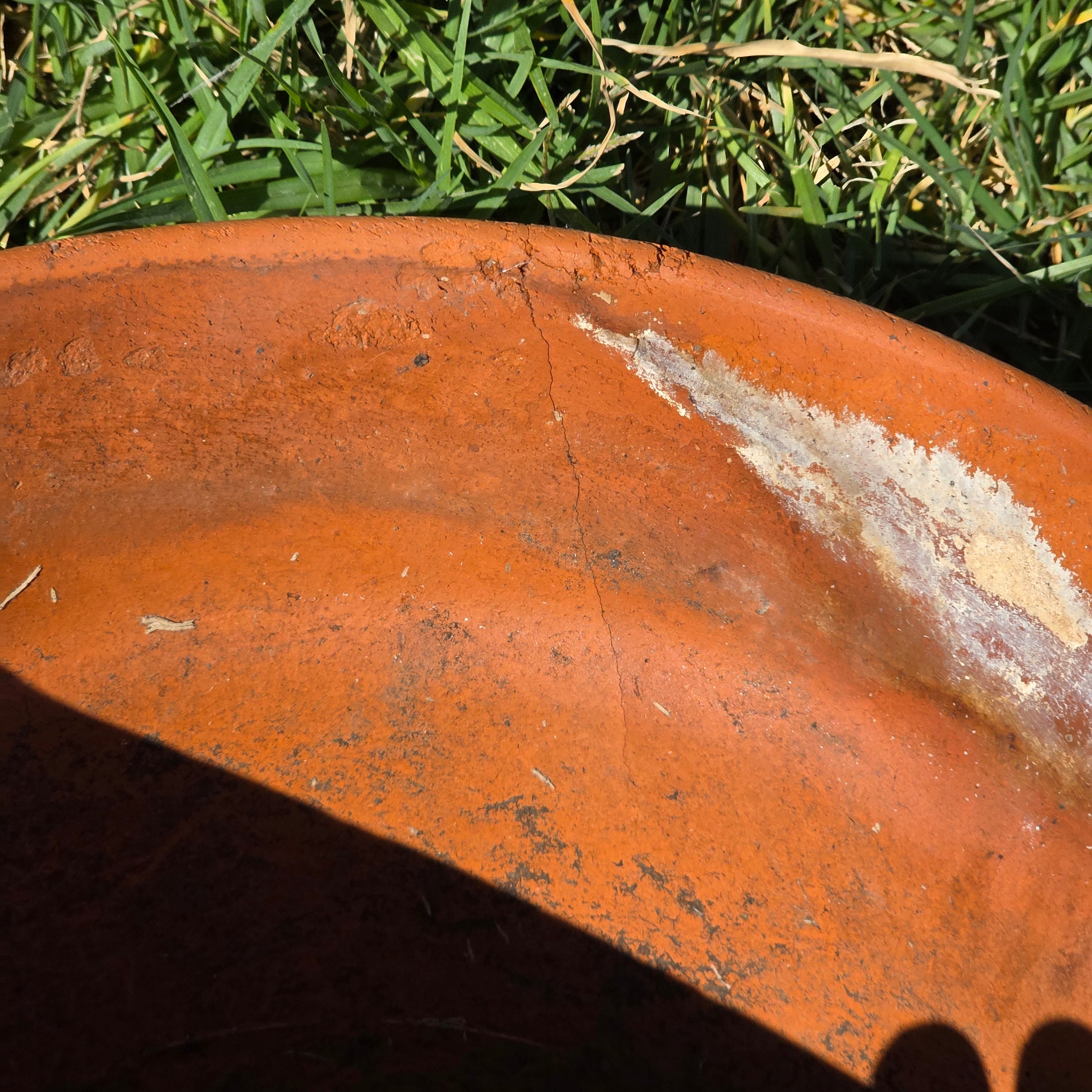 Vintage Terracotta Planter Clay Pot Standard Rim Aged Patina Garden Rustic 9.75"
