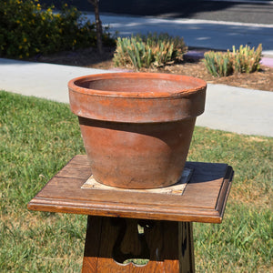 Vintage Vaserie Trevigiane Terracotta Planter 8.5" Italy Clay Pot Garden Patina