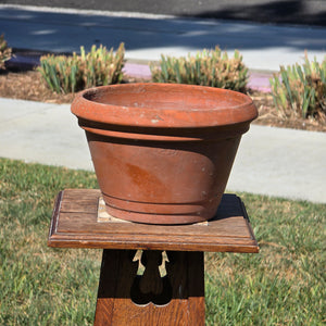 Vintage Vaserie Trevigiane Terracotta Planter Pot Italy 10" Clay Garden Flower