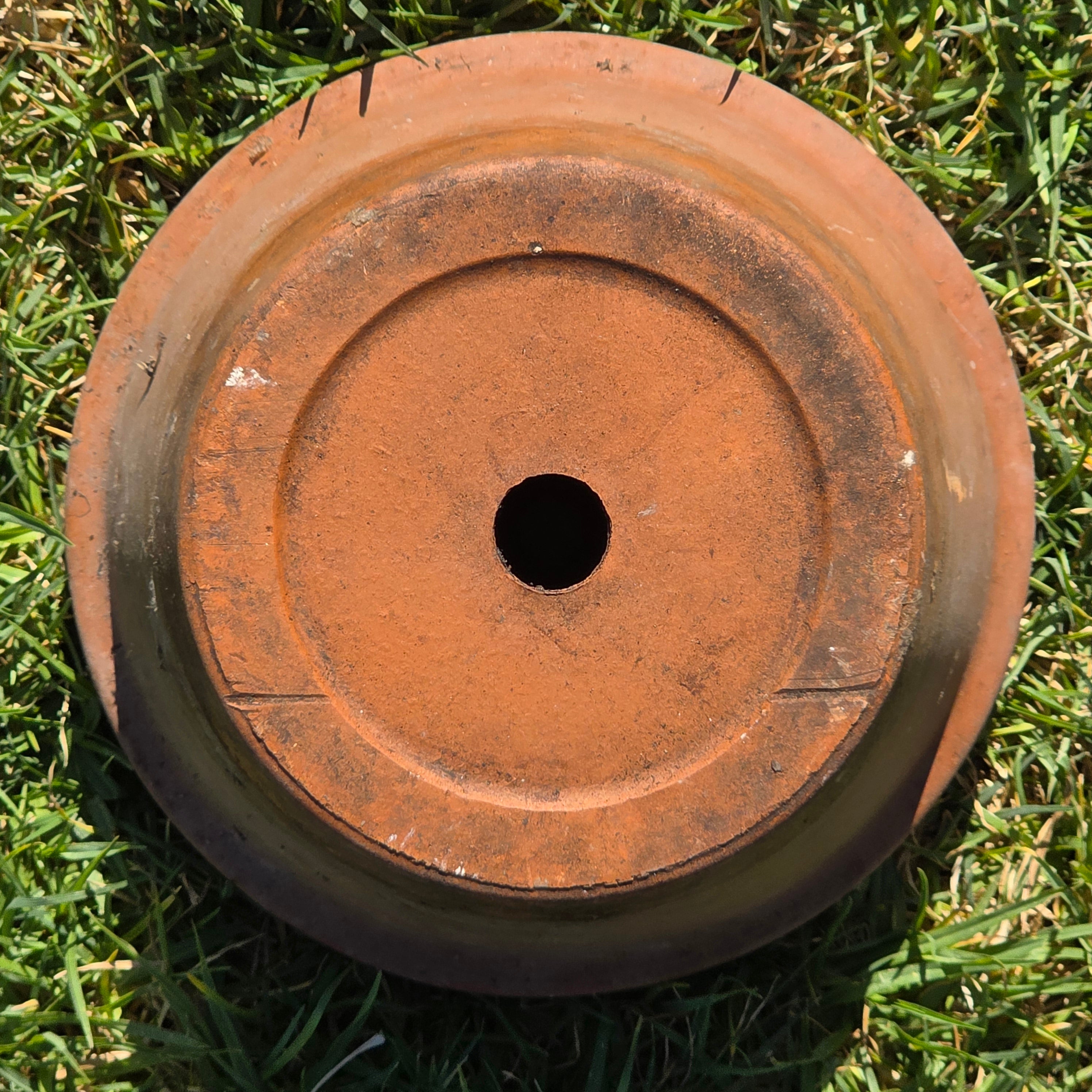 Vintage Terracotta Planter Clay Flower Pot Garden Patina Italy Style 8.5"