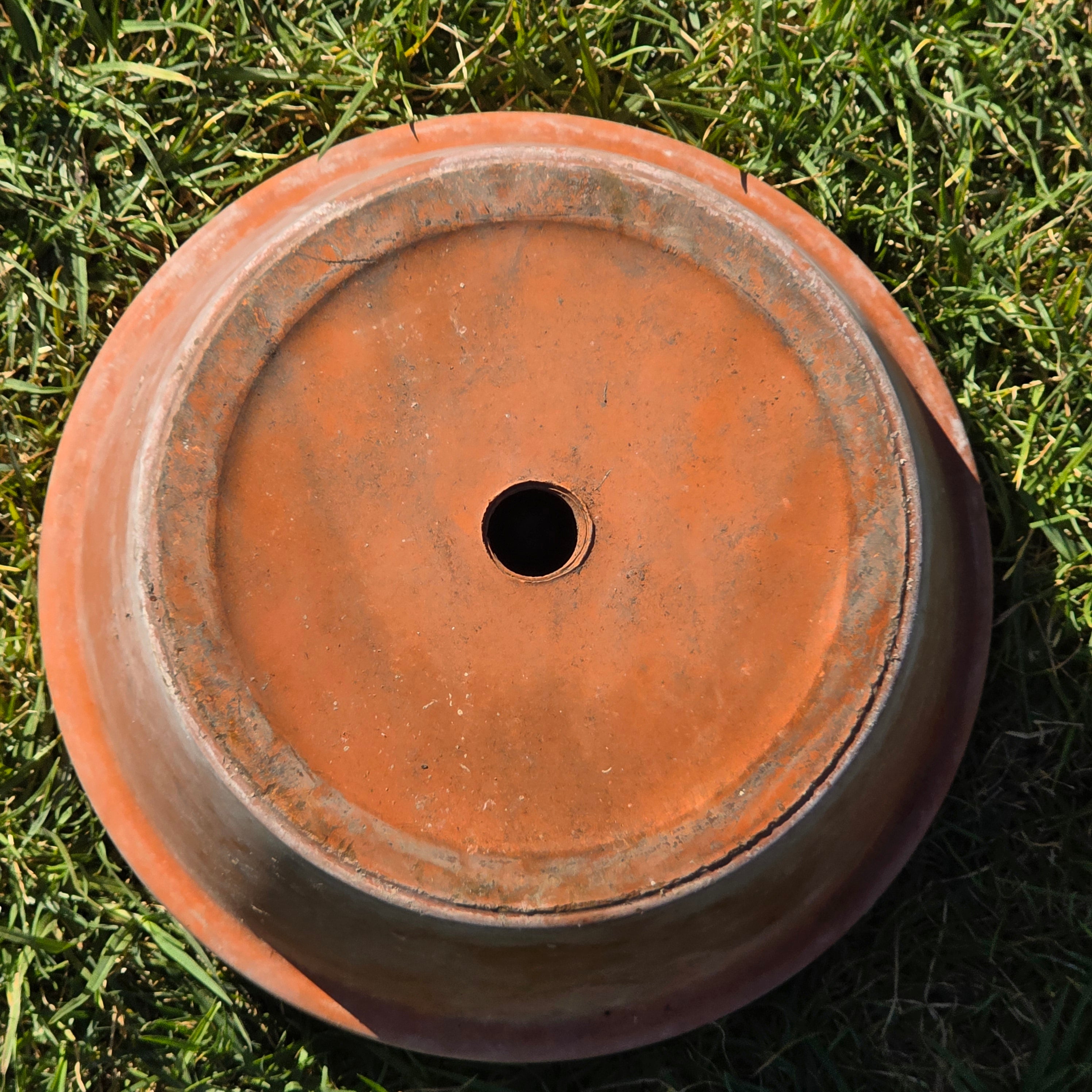 Vintage SILMA Italy Terracotta Planter Pot Large Clay Flower Terrine Garden 12"