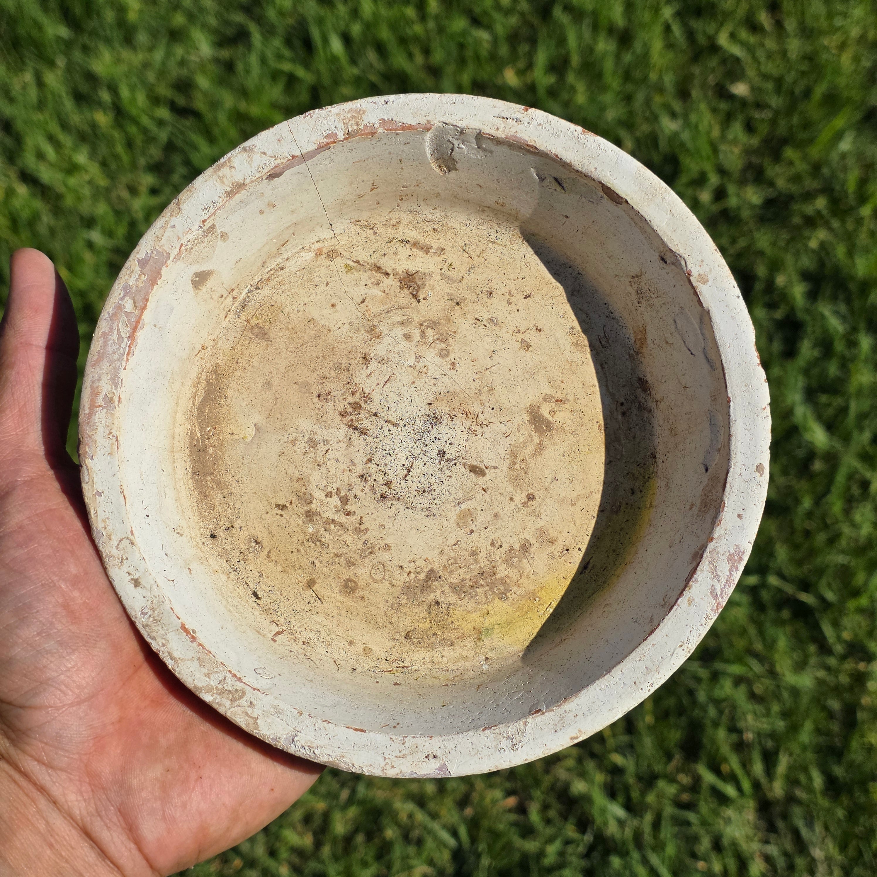 HomArt Rustic Terracotta Orchid Pot Saucer Slotted Clay Planter Shabby Chic