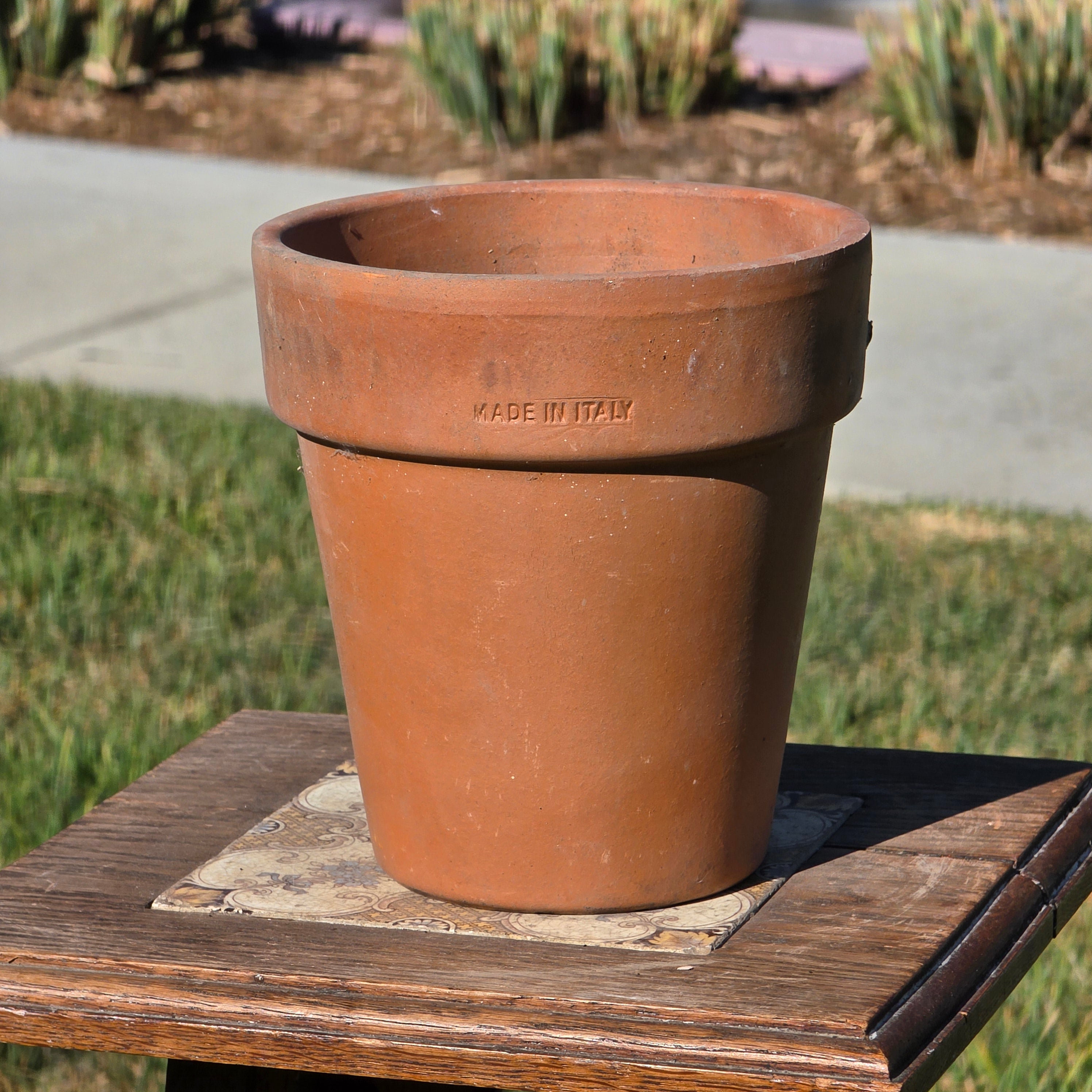 Vintage Made in Italy Terracotta Planter 6.25" Clay Flower Pot Rustic Tuscan