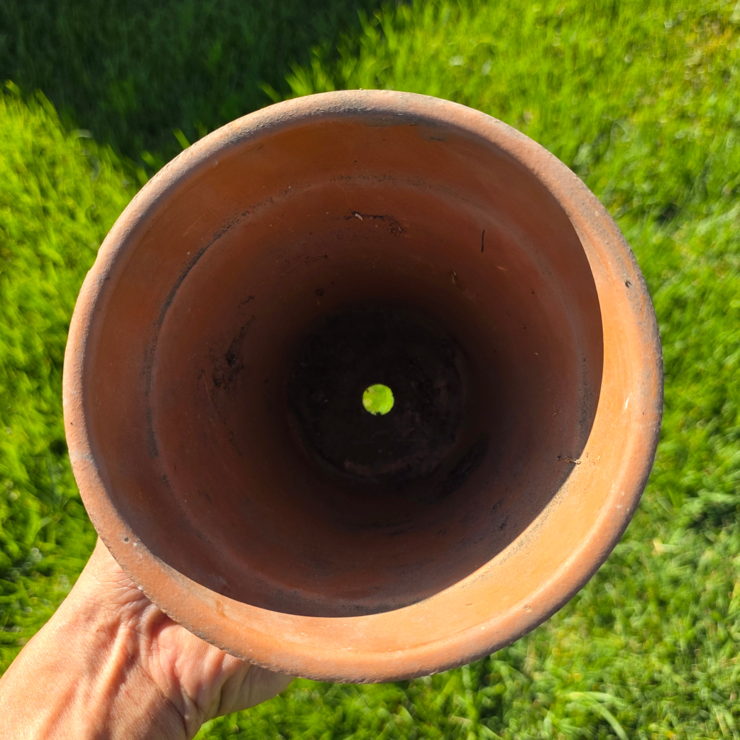 Vintage Made in Italy Terracotta Planter 6.25" Clay Flower Pot Rustic Tuscan