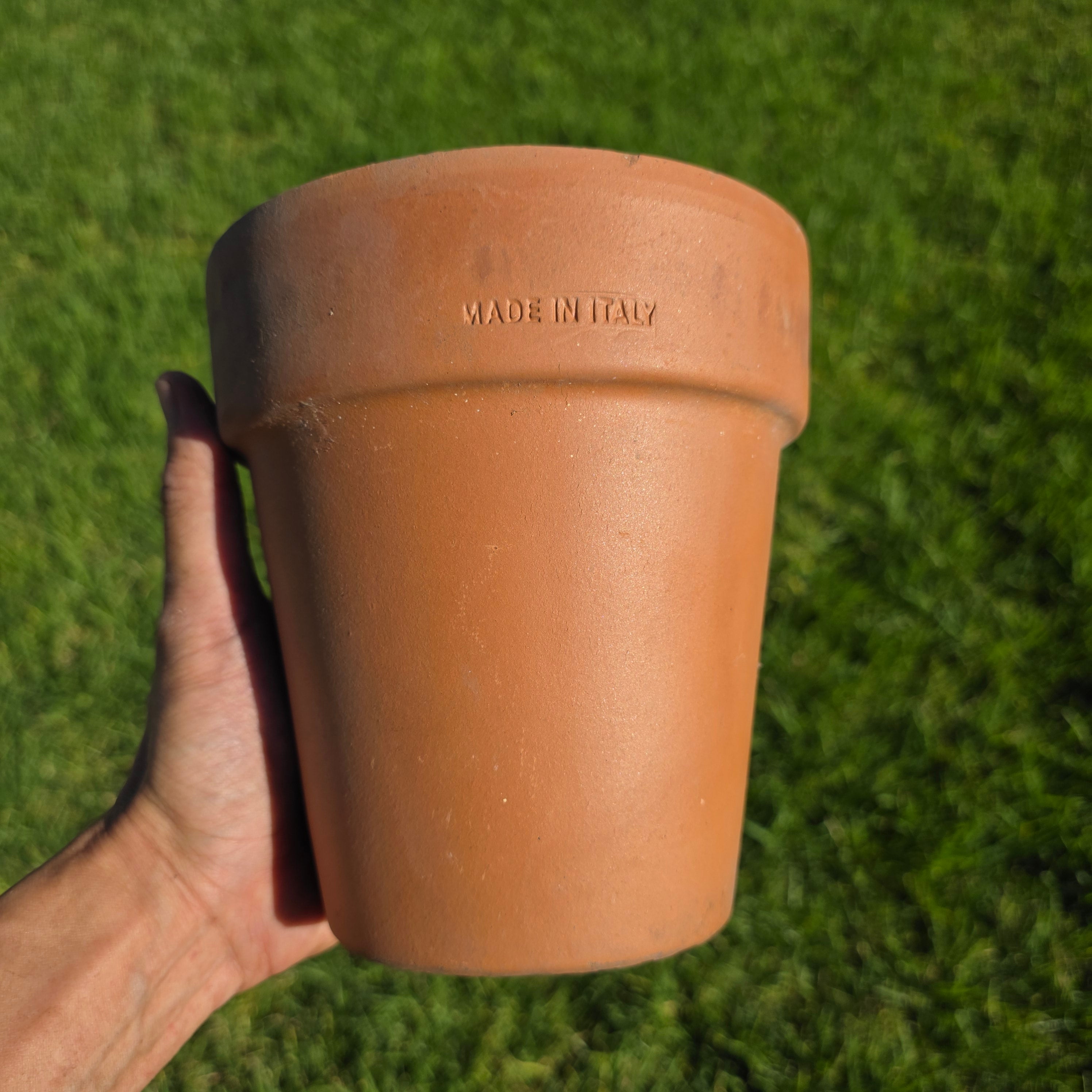 Vintage Made in Italy Terracotta Planter 6.25" Clay Flower Pot Rustic Tuscan