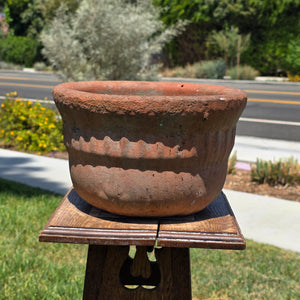 Vintage Terracotta Planter Pot Hanging Rustic Clay Flower Vessel Garden Urn 11" (Damage)