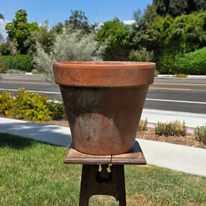 Share Vintage 1980s Terracotta Garden Planter Pot VA-TRE Vaserie Trevigiane Italy 15" (Damage)