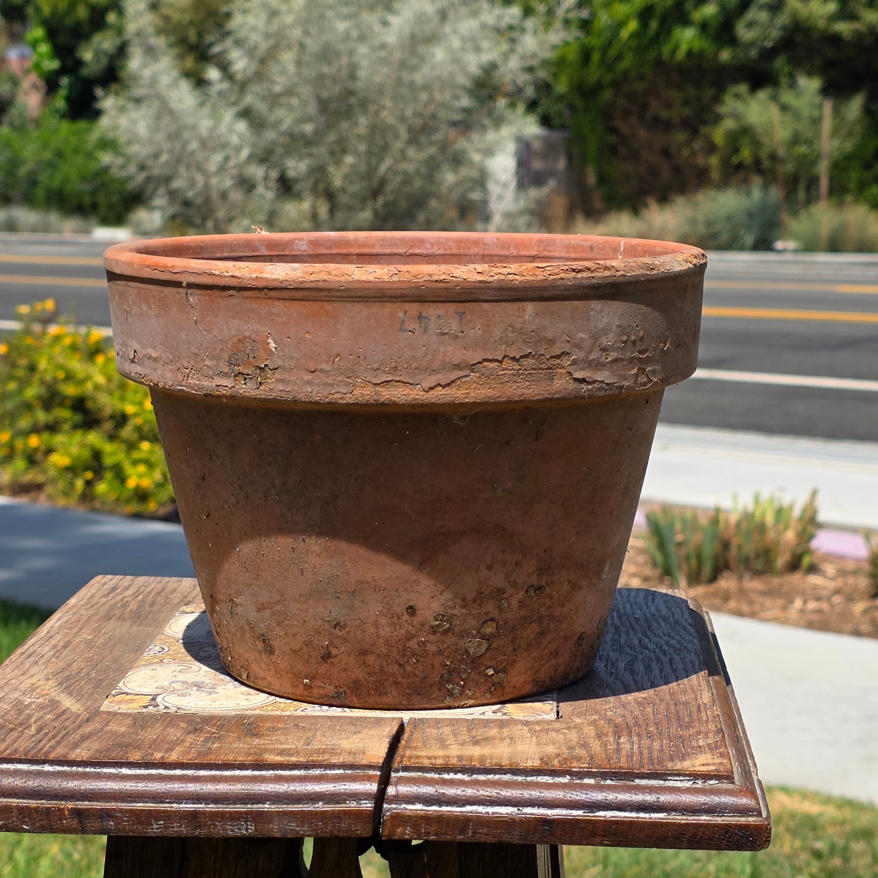 Vintage Italian Terracotta Pot Planter Vaserie Trevigiane Vas Trev 20 Garden 8"