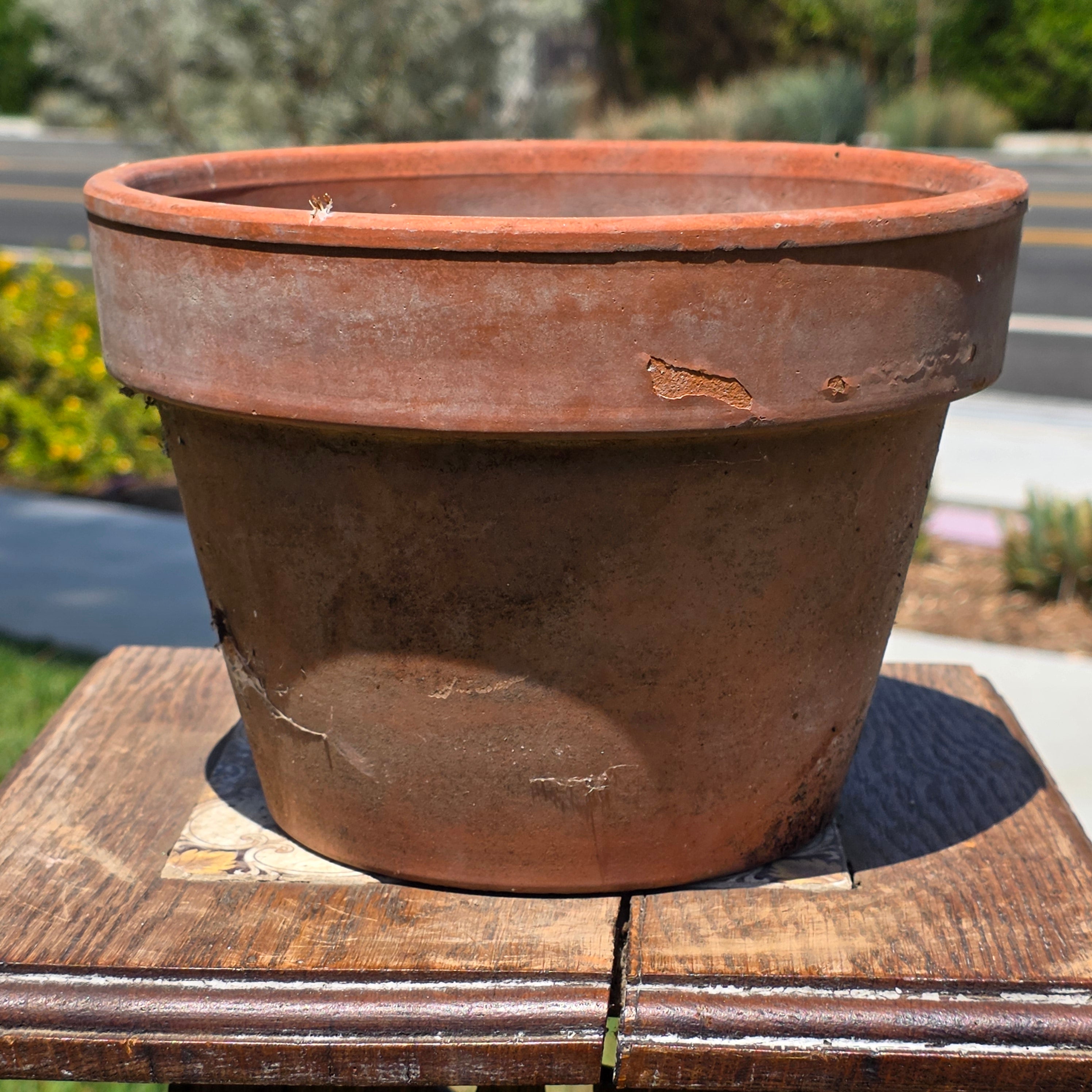 Vintage Italian Terracotta Pot Planter Vaserie Trevigiane Vas Trev 20 Garden 8"