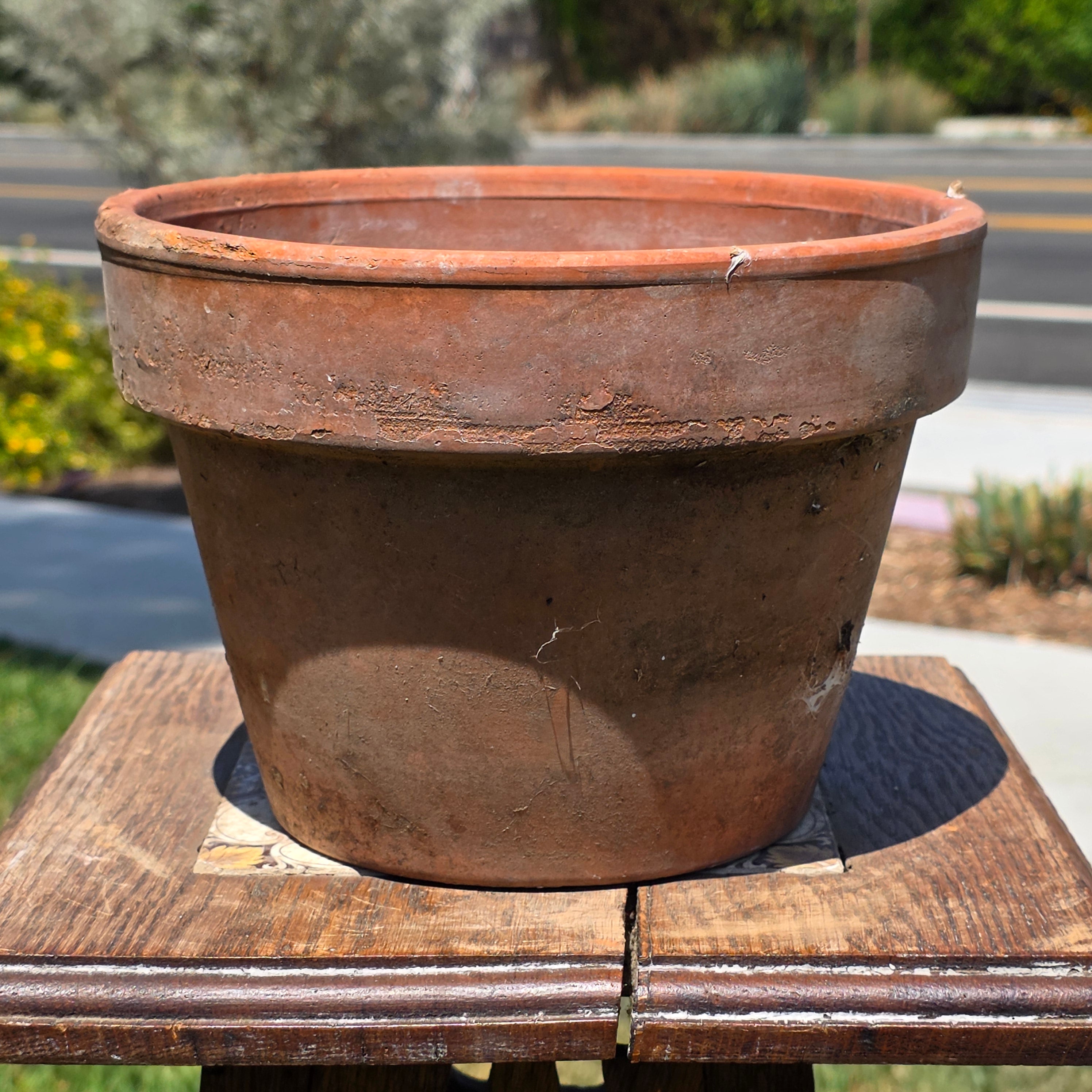 Vintage Italian Terracotta Pot Planter Vaserie Trevigiane Vas Trev 20 Garden 8"