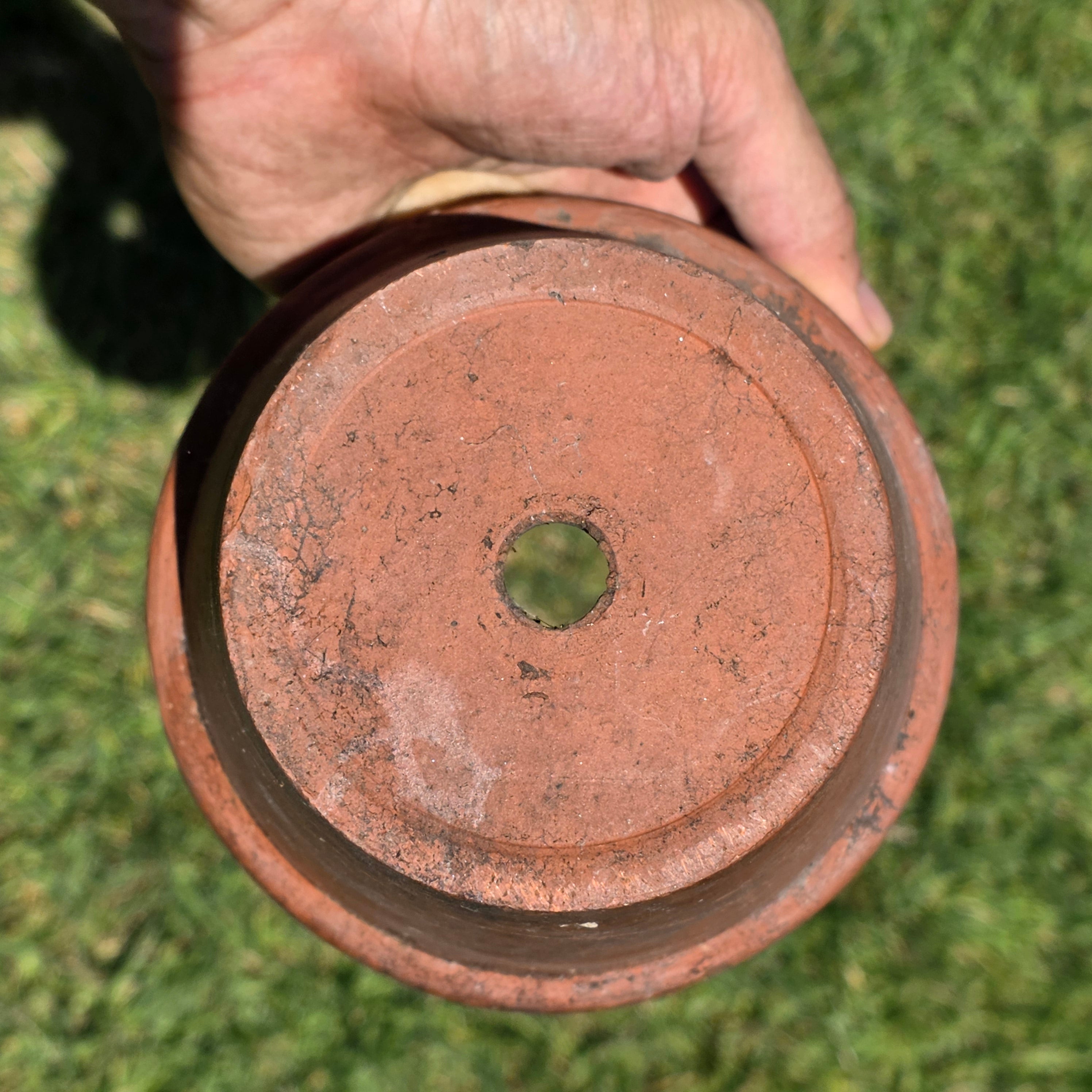 Vintage Terracotta Pot Planter Small 5.5" Weathered Rustic Garden Clay